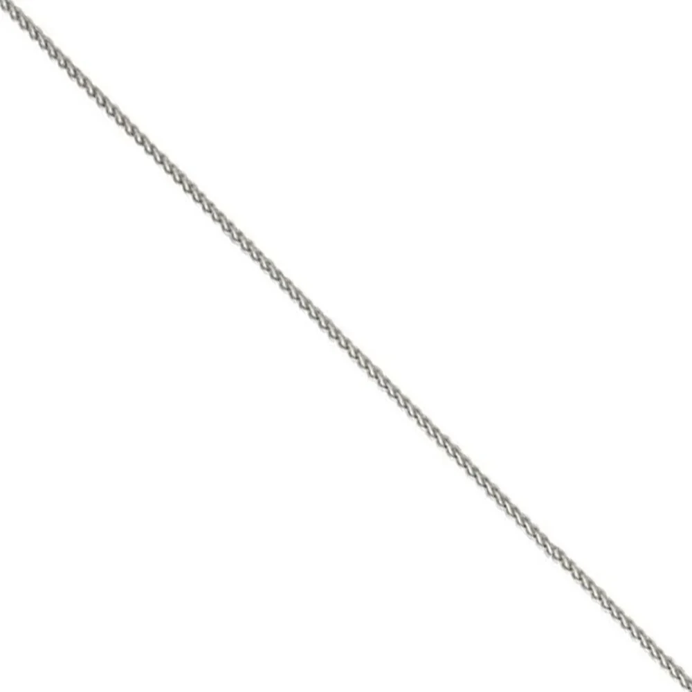 16 Inch 18ct White Gold Spiga Link Chain