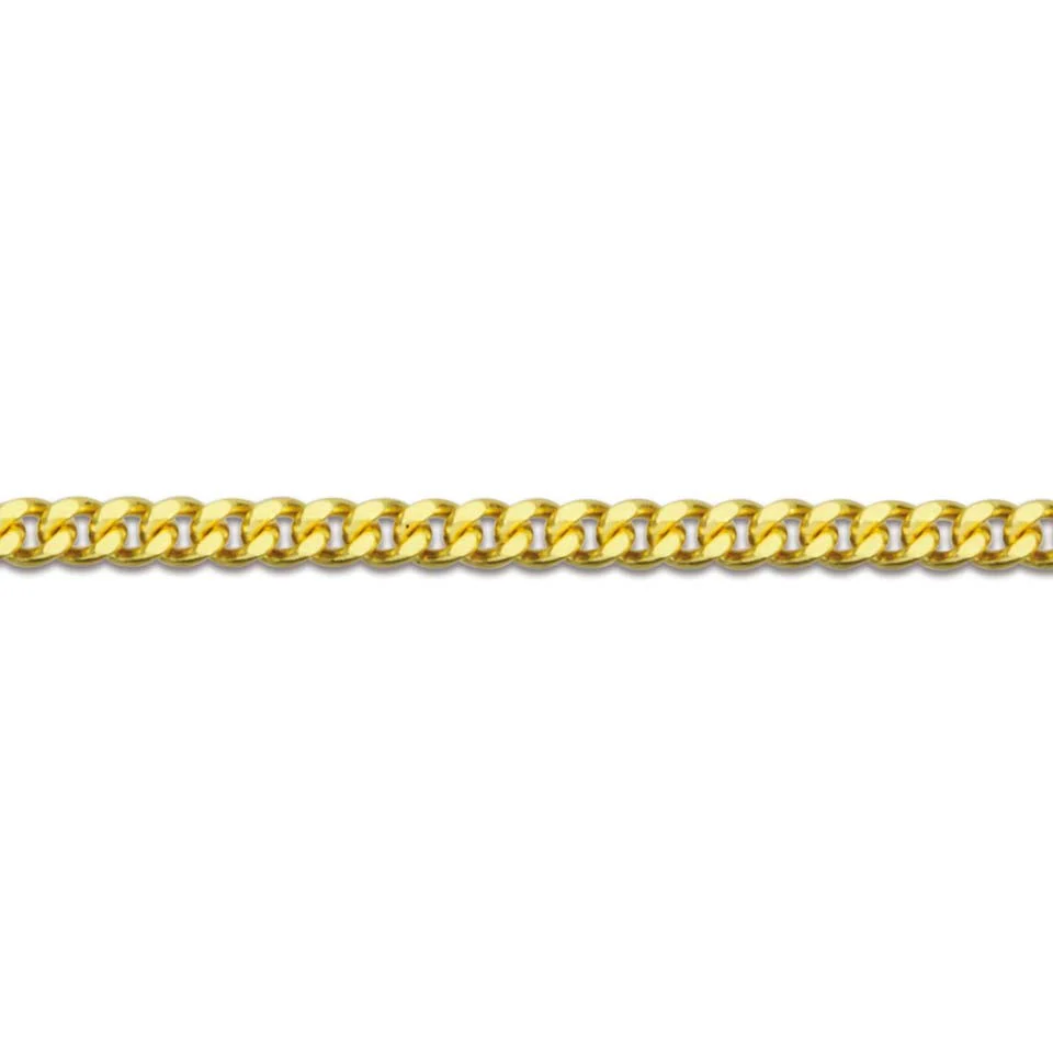 18 Inch 18ct Yellow Gold Diamond Cut Curb Link Chain - Image 2