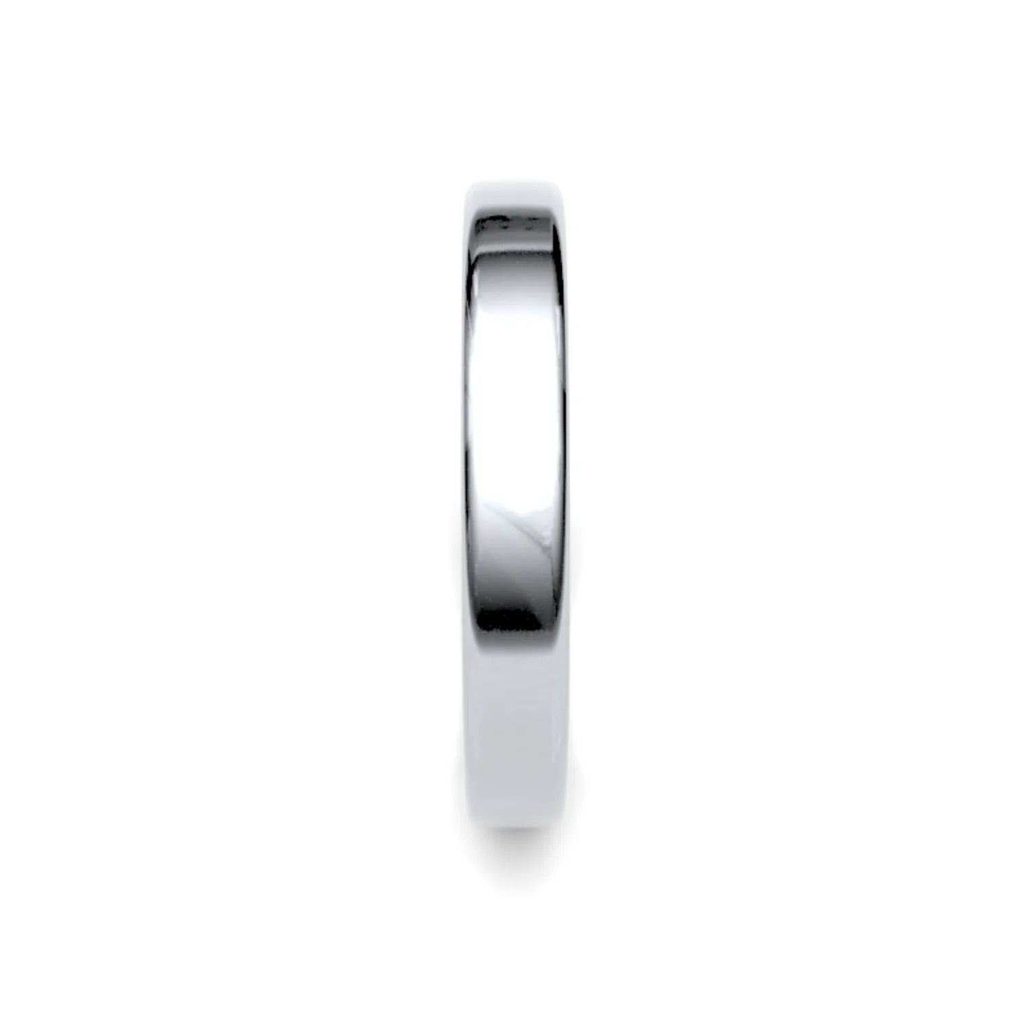 2.5mm Platinum Soft Court Wedding Ring - Image 3