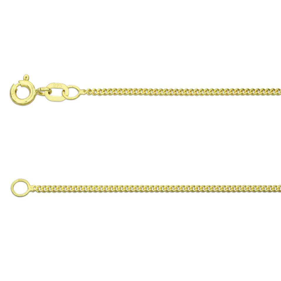 20 Inch 9ct Yellow Gold Diamond Cut Curb Chain - Image 2