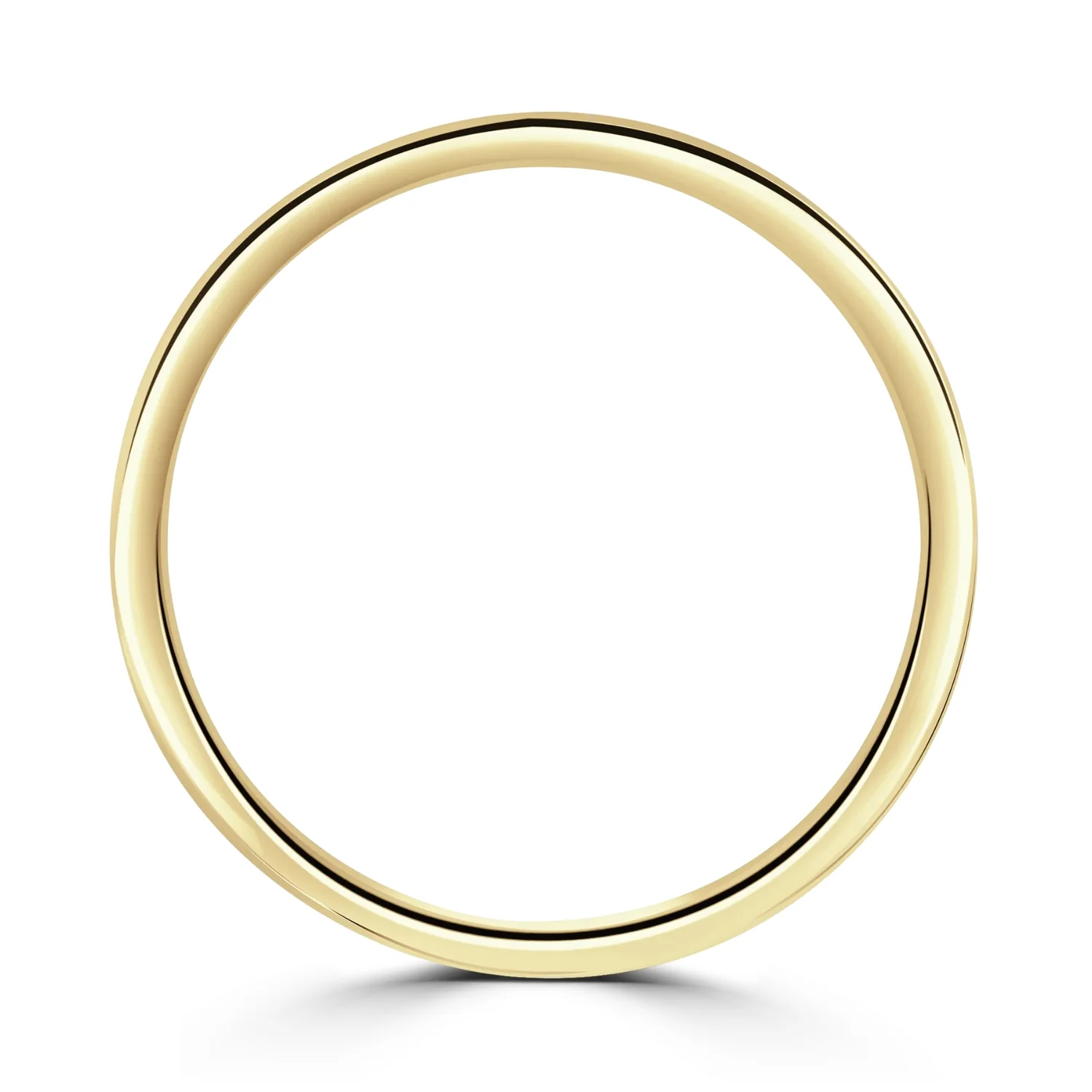 2mm Contemporary Court 9ct Yellow Gold Wedding Ring by Brown & Newirth - Image 3