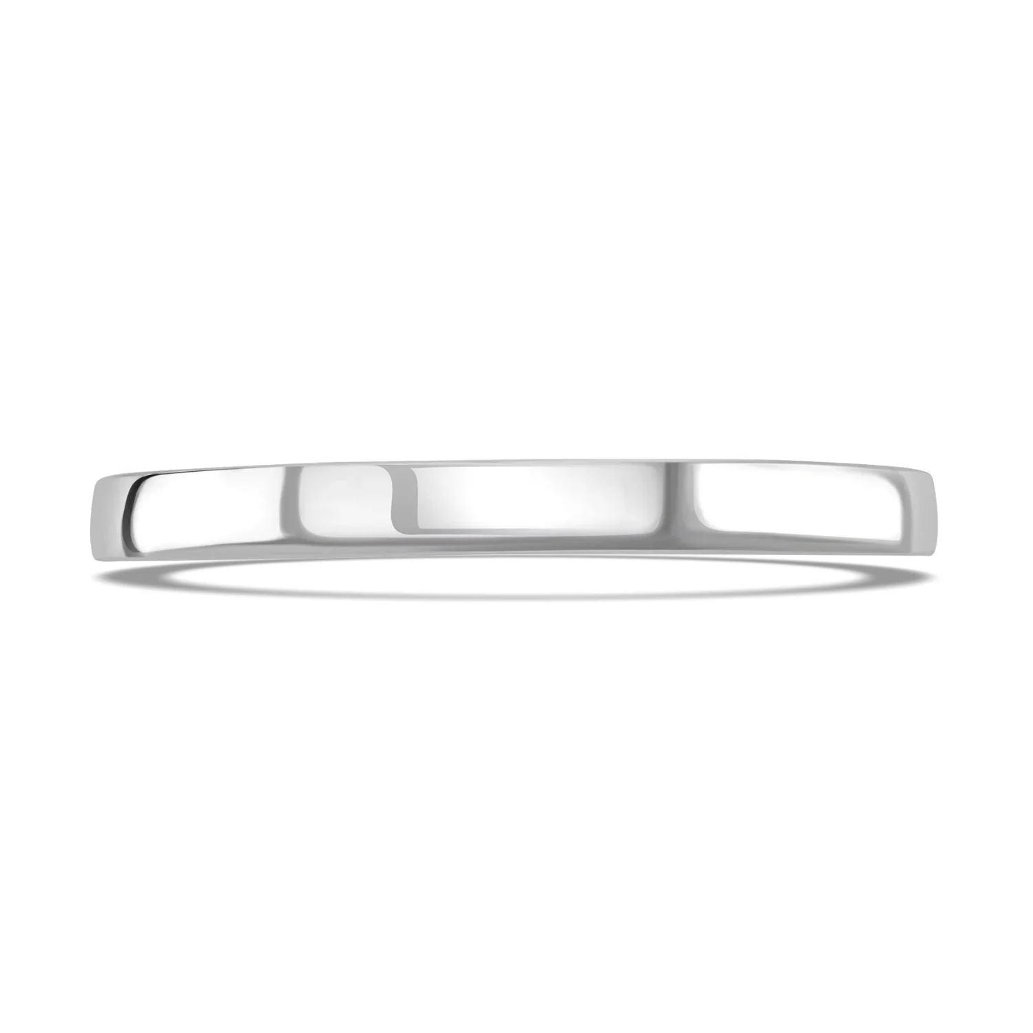 2mm Contemporary Court Platinum Wedding Ring by Brown & Newirth - Image 2