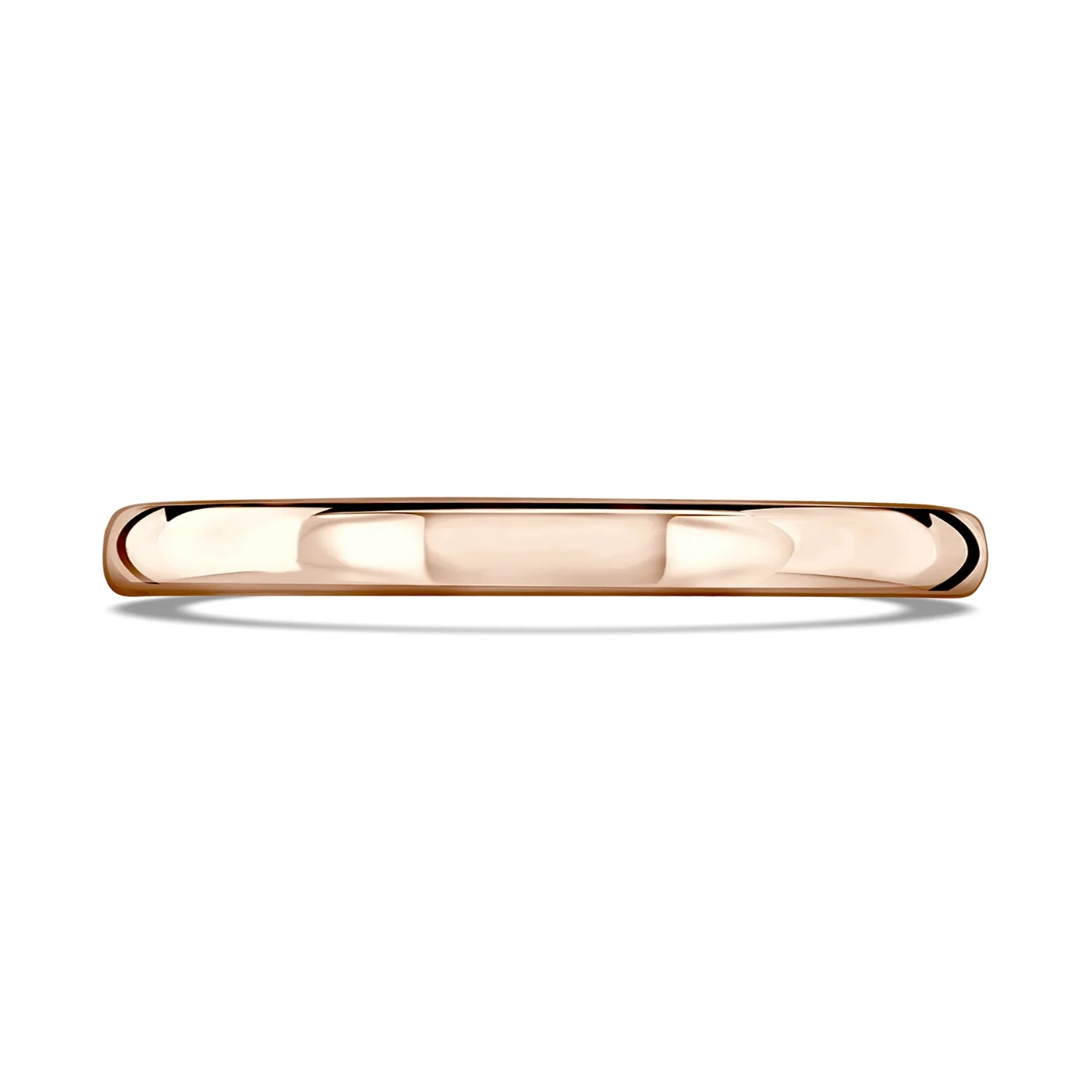 2mm Traditional Court 9ct Rose Gold Wedding Ring By Brown & Newirth - Image 2