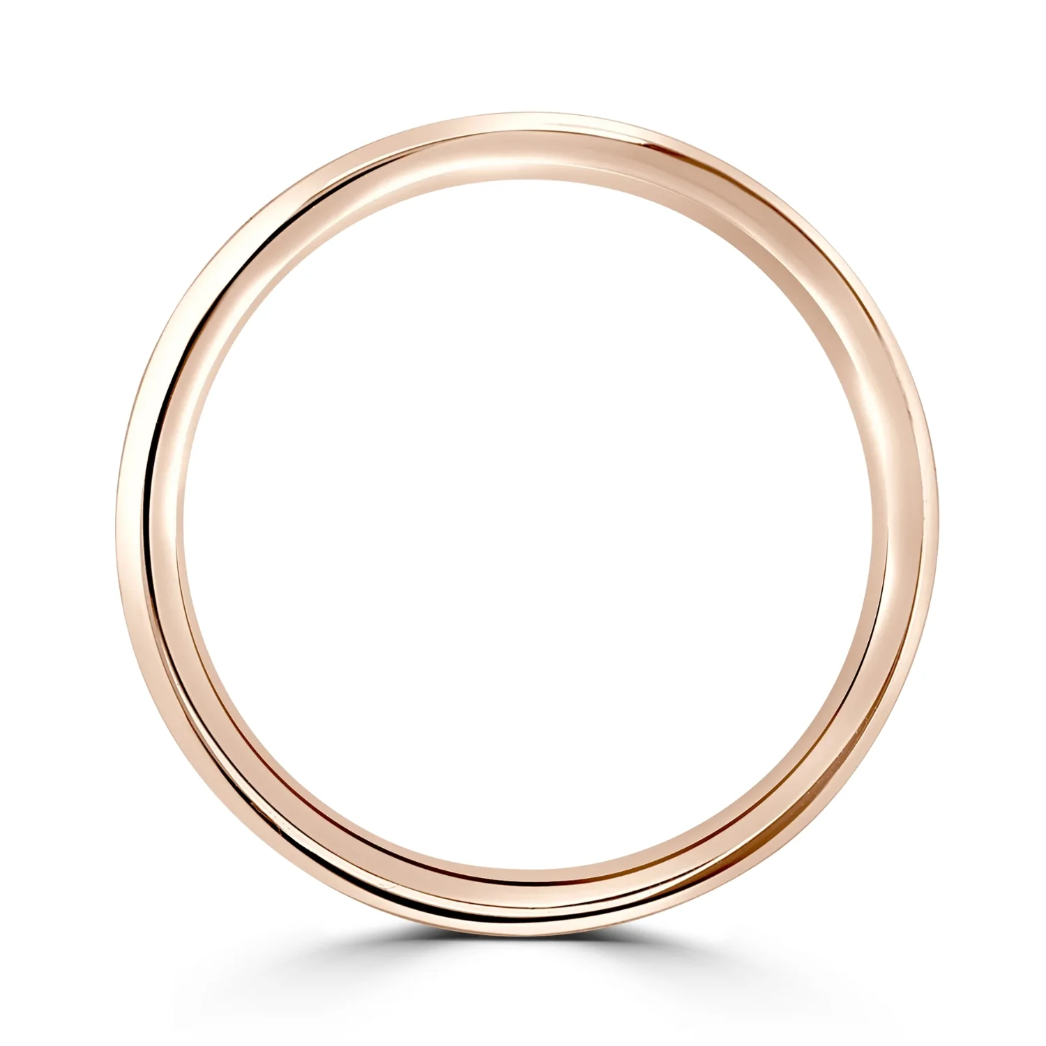 2mm Traditional Court 9ct Rose Gold Wedding Ring By Brown & Newirth - Image 3