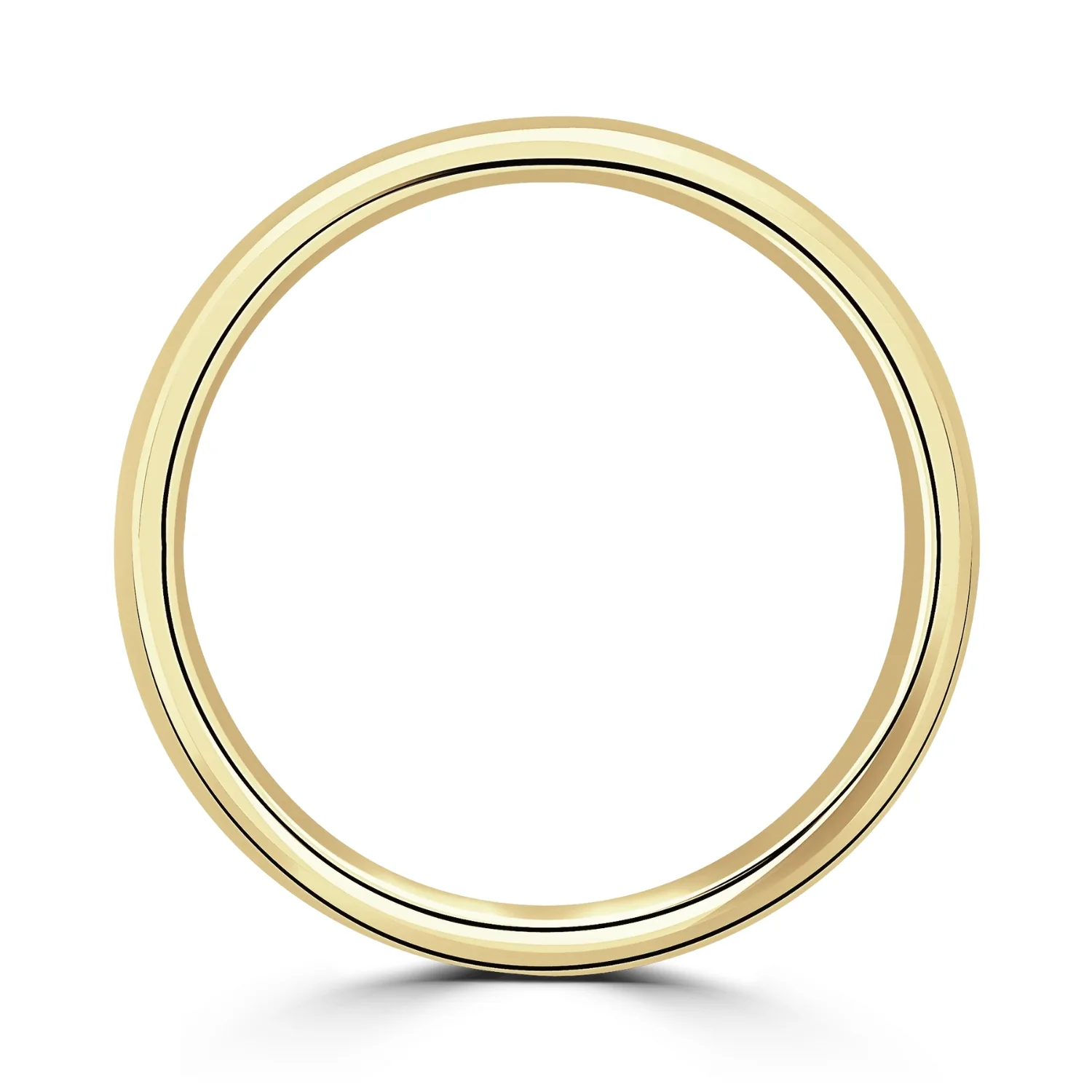4mm Traditional 18ct Yellow Gold Wedding Ring by Brown & Newirth - Image 3