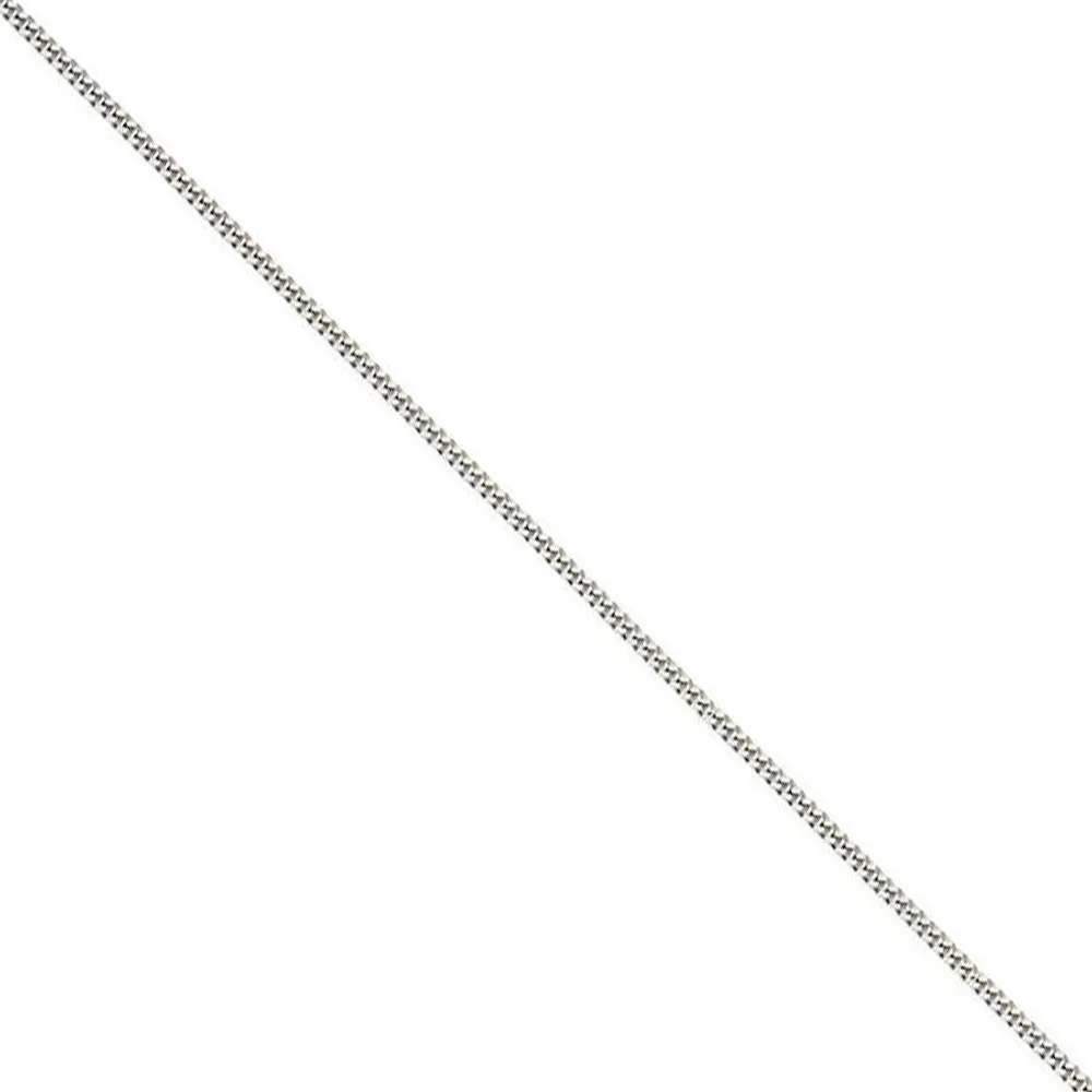 16 Inch 9ct White Gold Filed Curb Link Chain