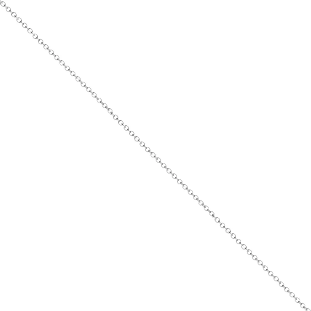 16 Inch 9ct White Gold Trace Link Chain