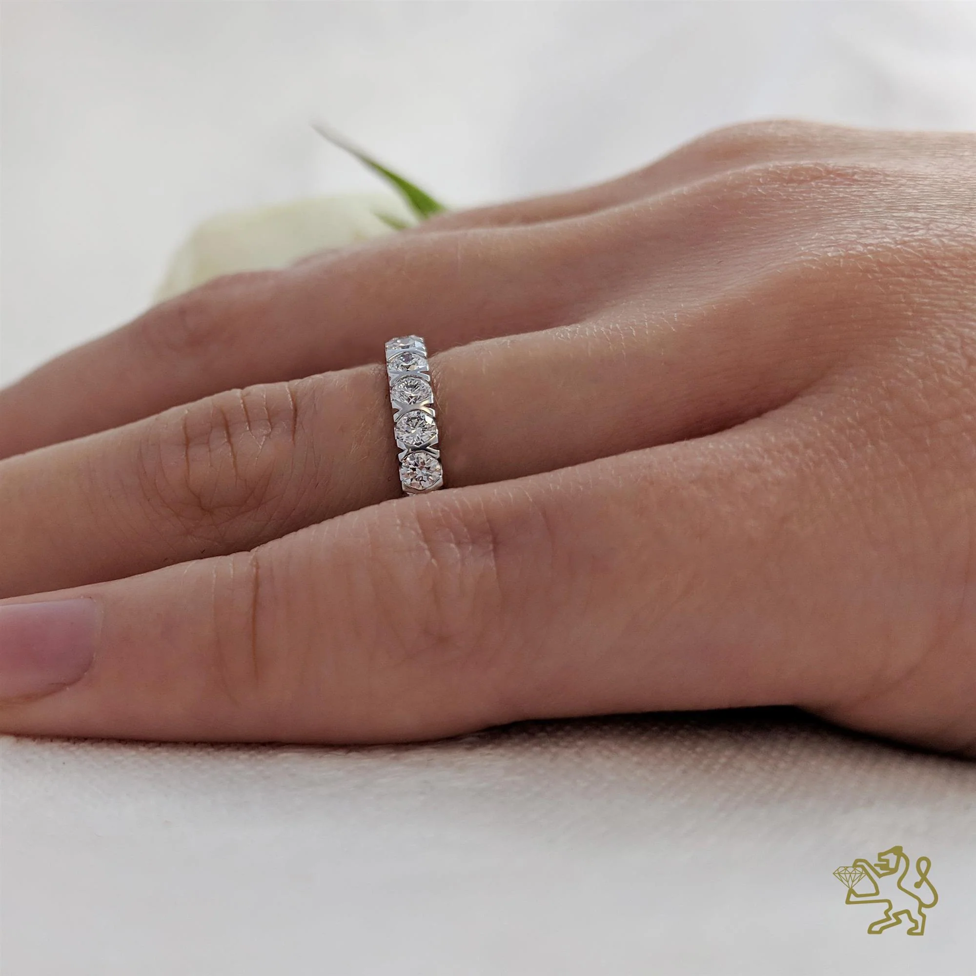 Affinity Bridal 0.52ct Diamond Platinum Ring - Image 2