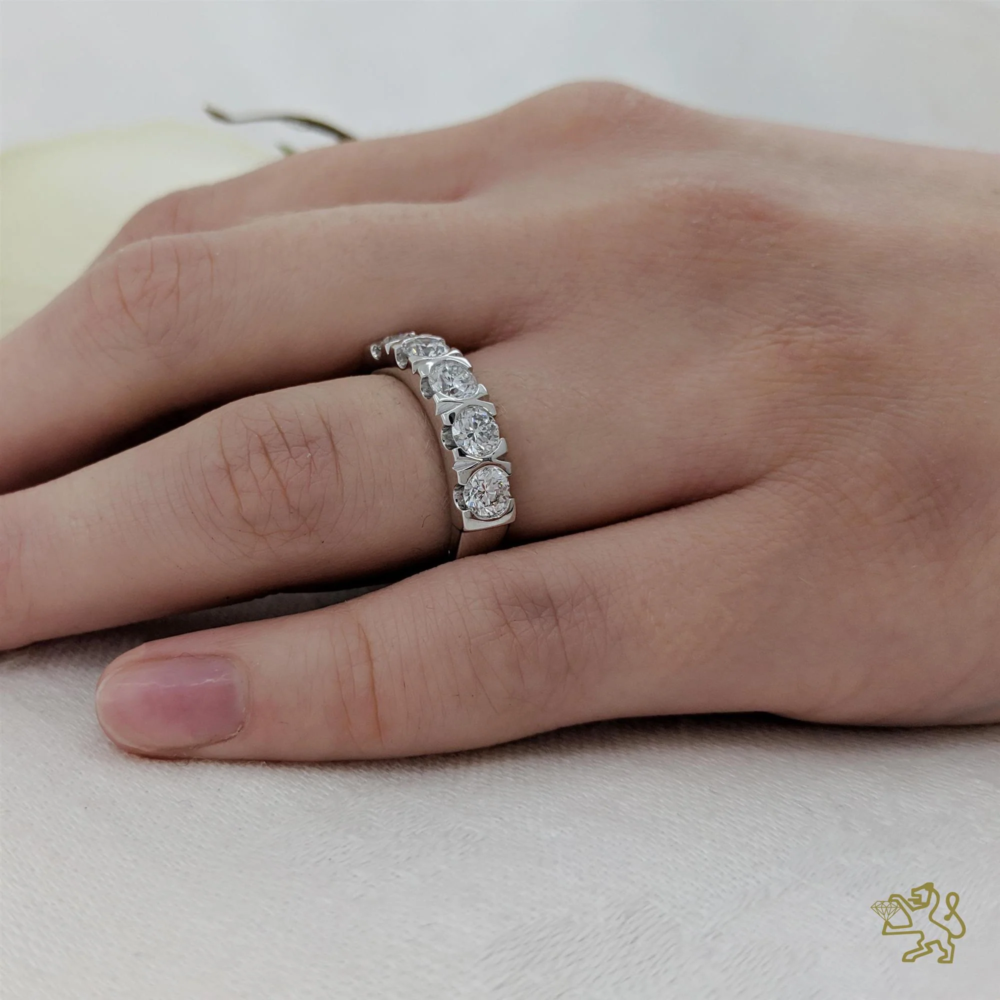 Affinity Bridal 1.30ct Diamond Platinum Ring - Image 2