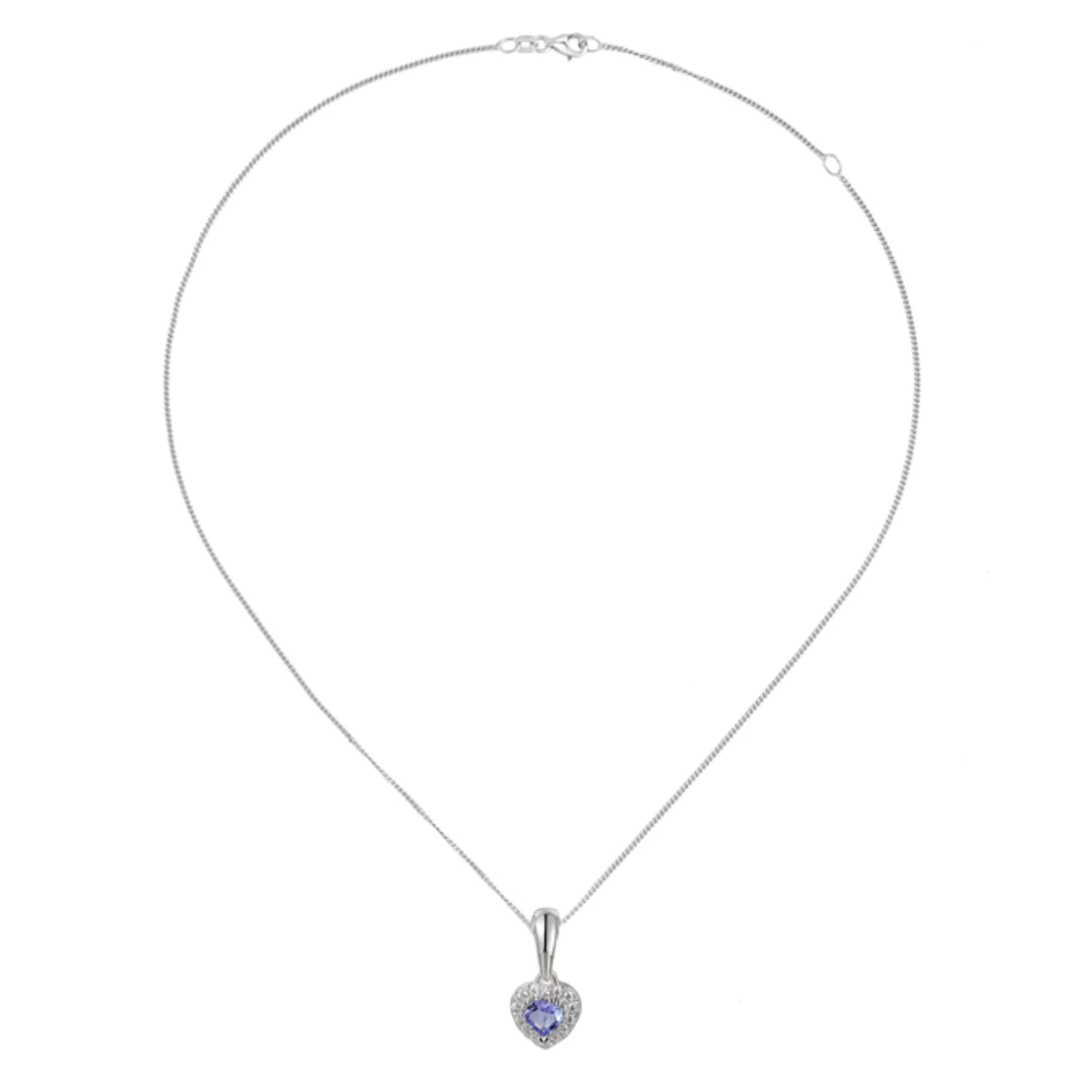 Amore Desire Tanzanite CZ Silver Pendant - Image 2