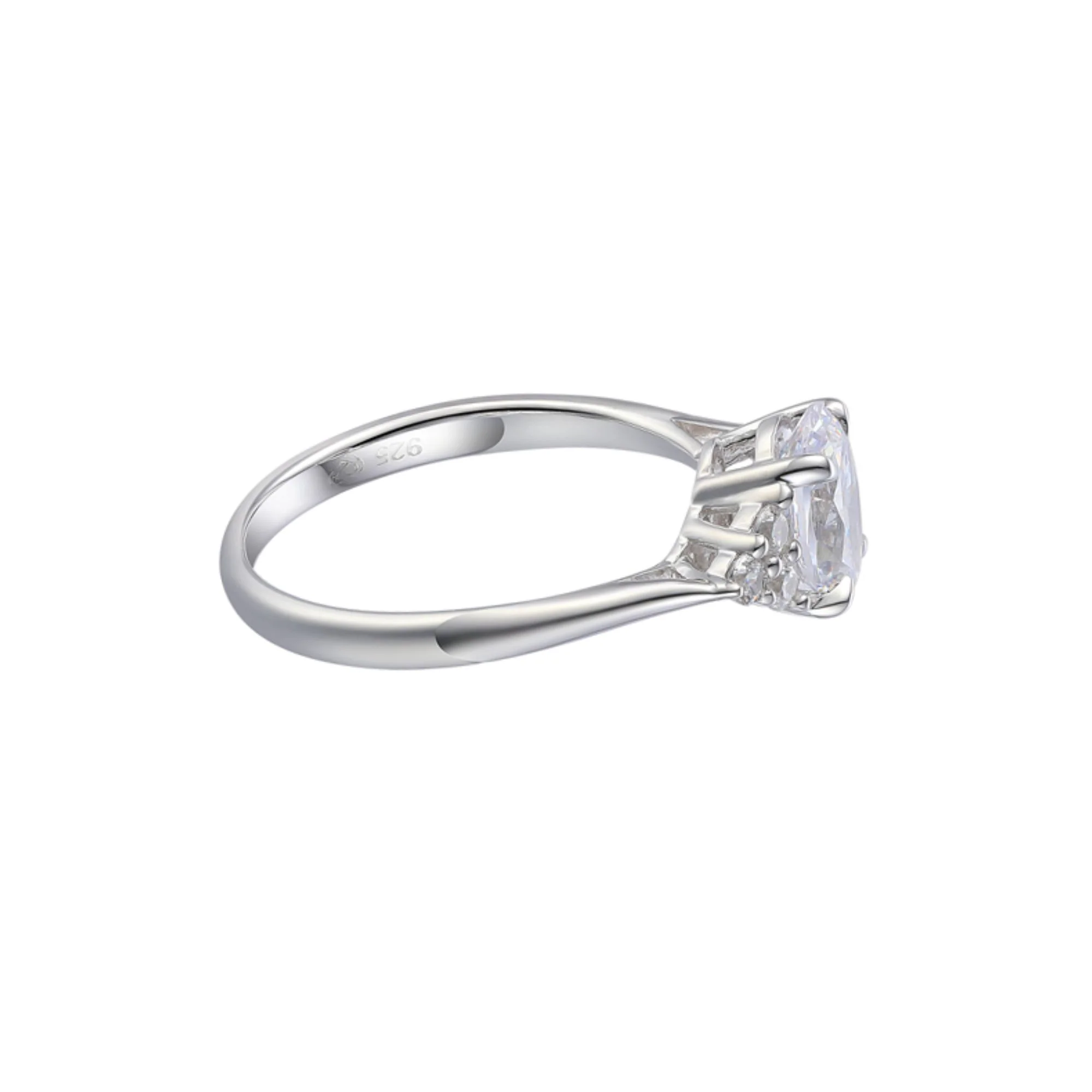 Amore Elation Cubic Zirconia Silver Ring - Image 2
