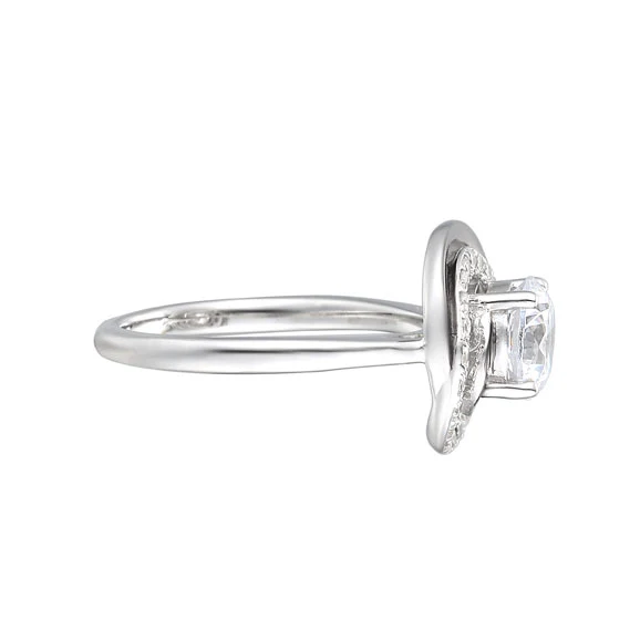 Amore Luna Swirl CZ Silver Ring (K1/2) - Image 2
