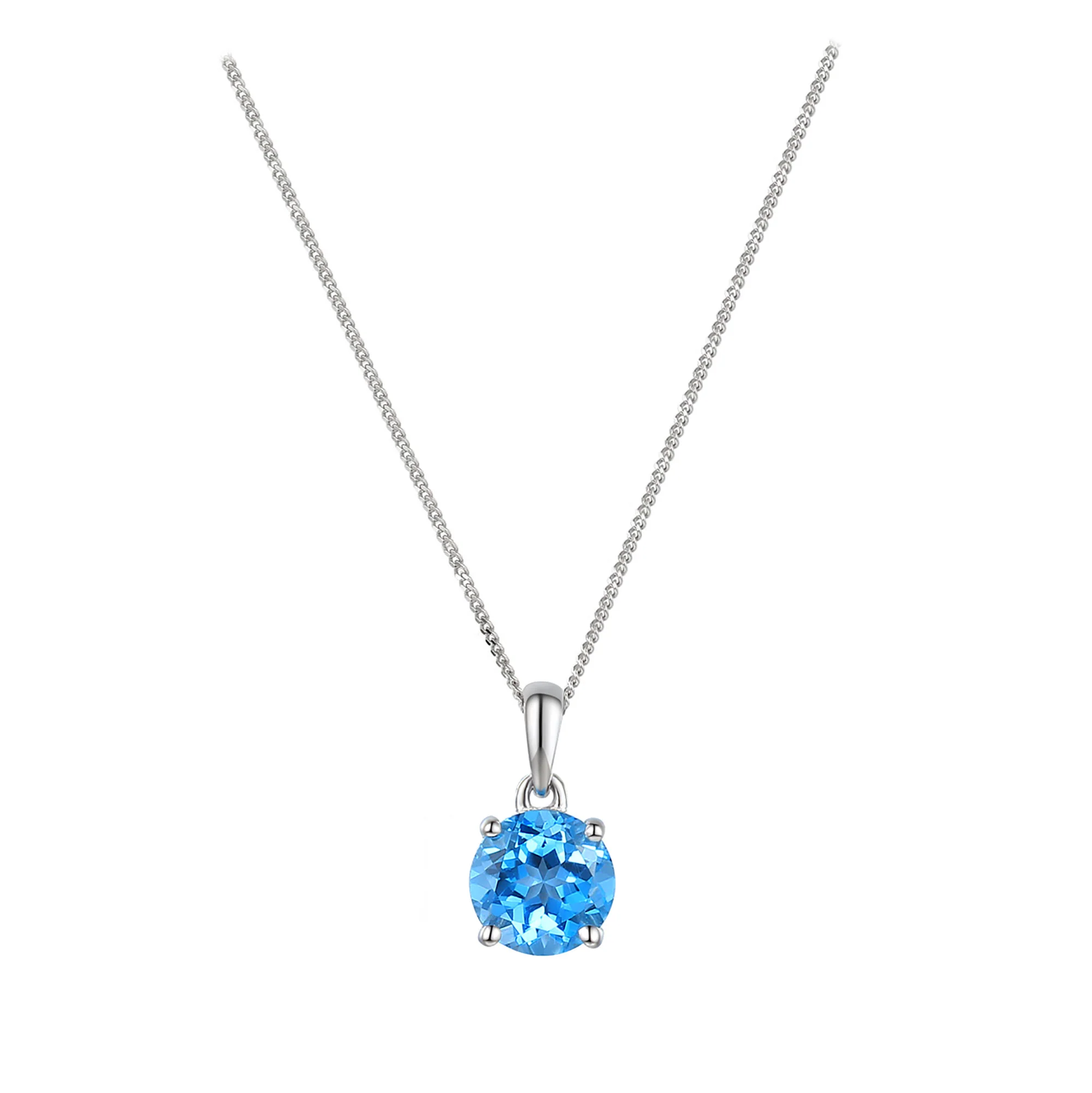 Amore Purity Blue Topaz Necklace