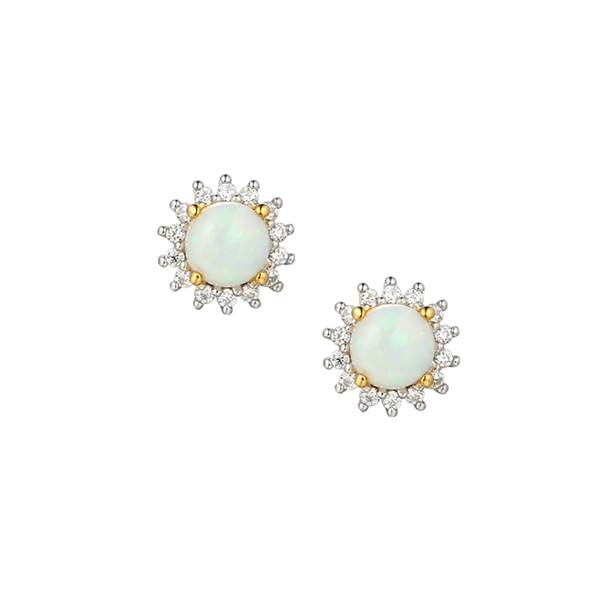 Amore Shimmer Opal Stud Earrings