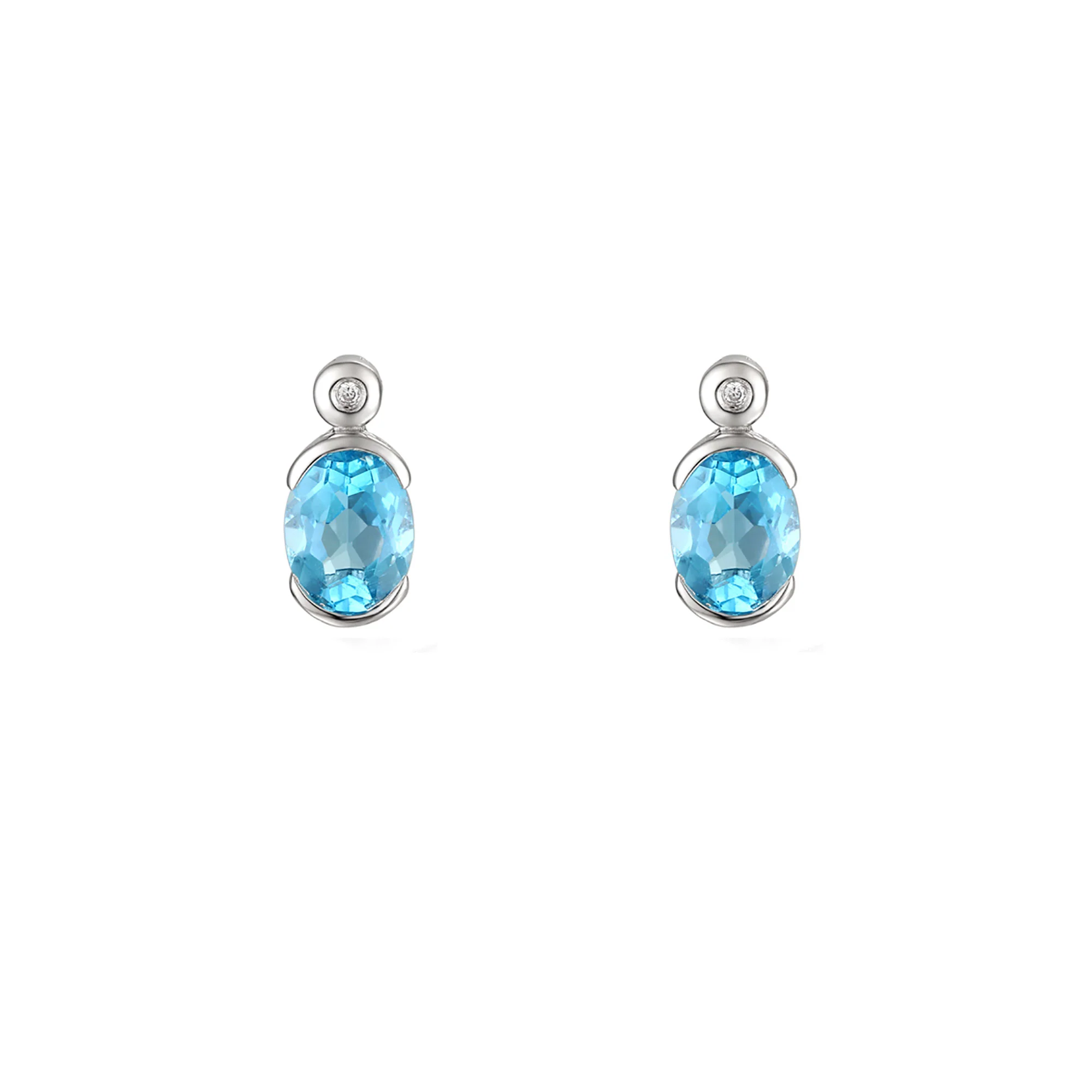 Amore Spicy Blue Topaz Earrings