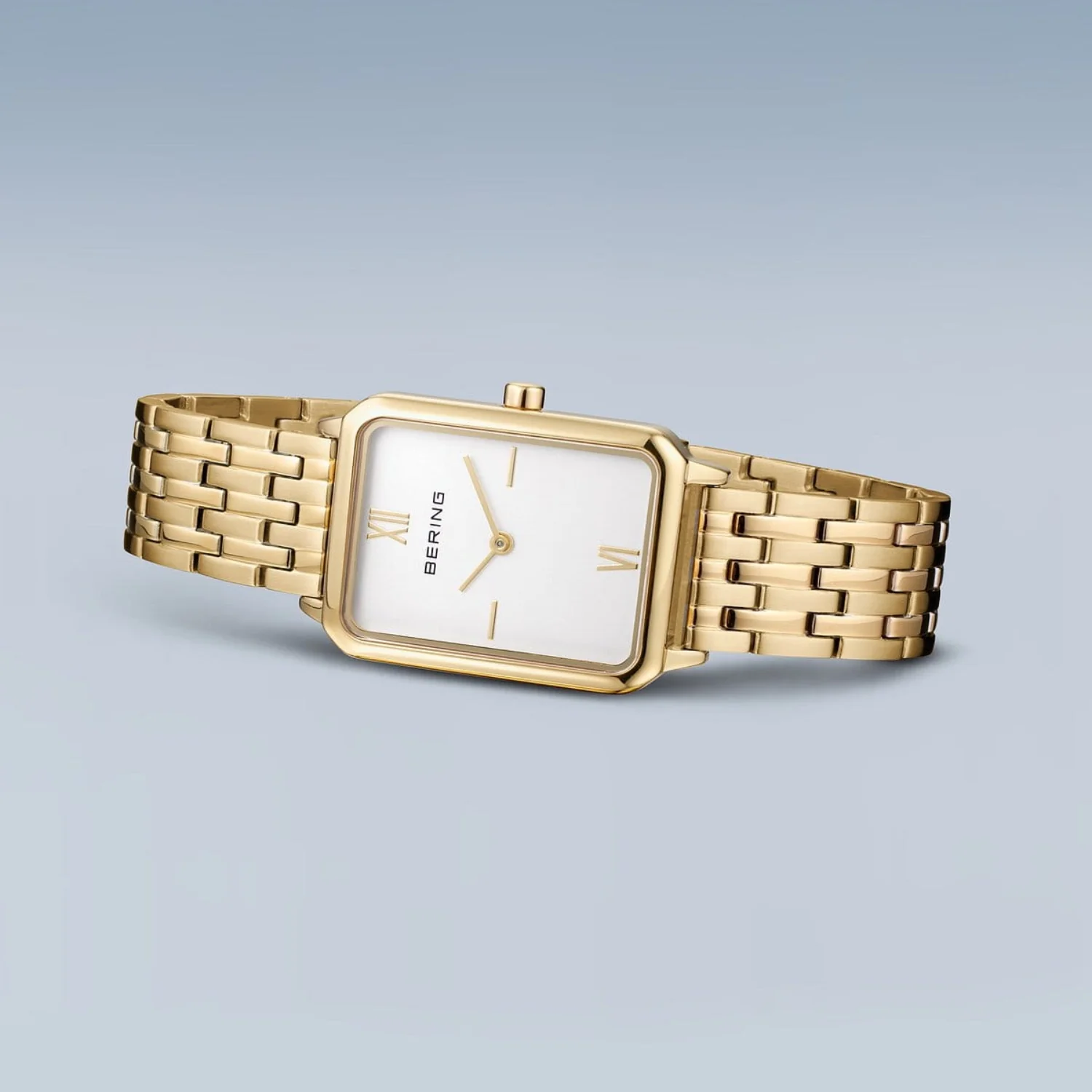 Bering Rectangular Yellow PVD Quartz Watch 17423-734 - Image 3