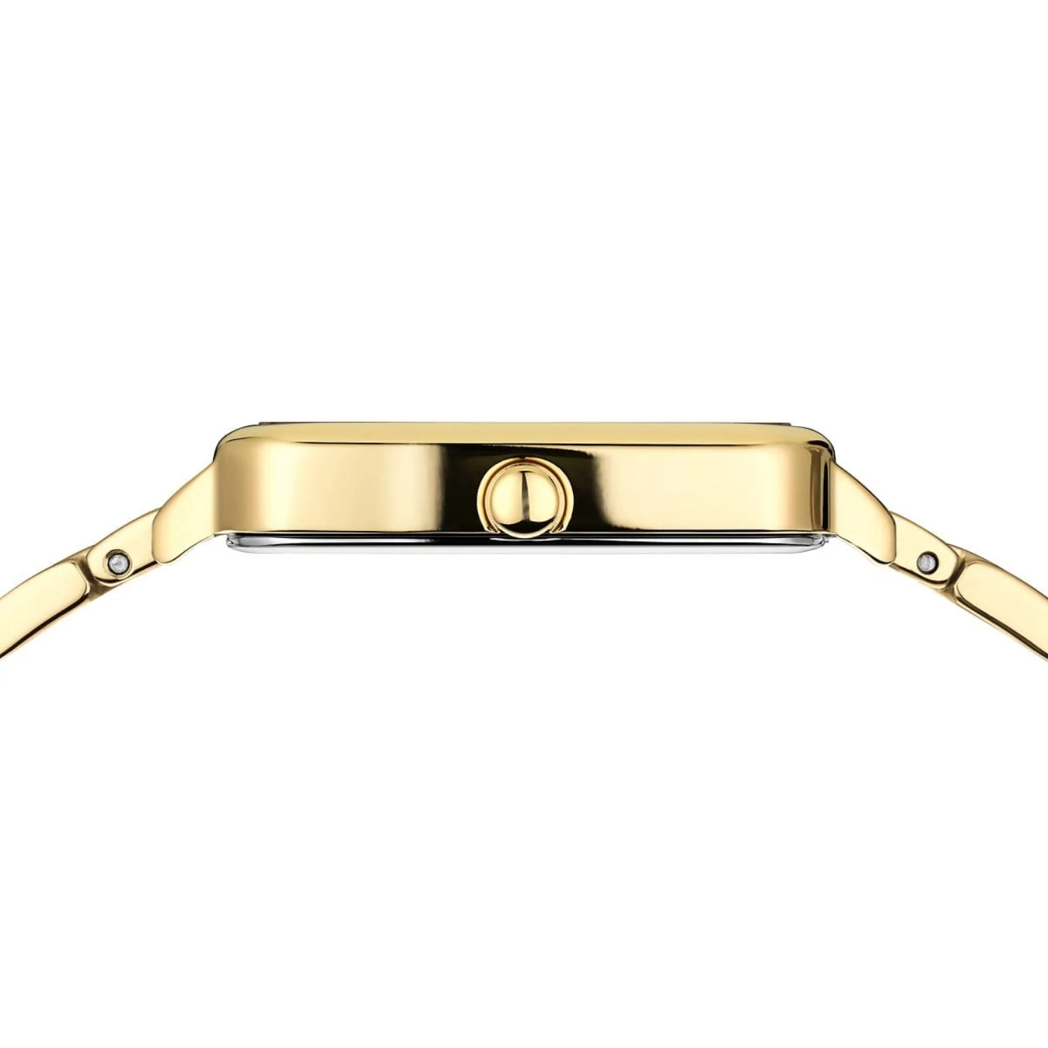 Bering Rectangular Yellow PVD Quartz Watch 17423-734 - Image 4