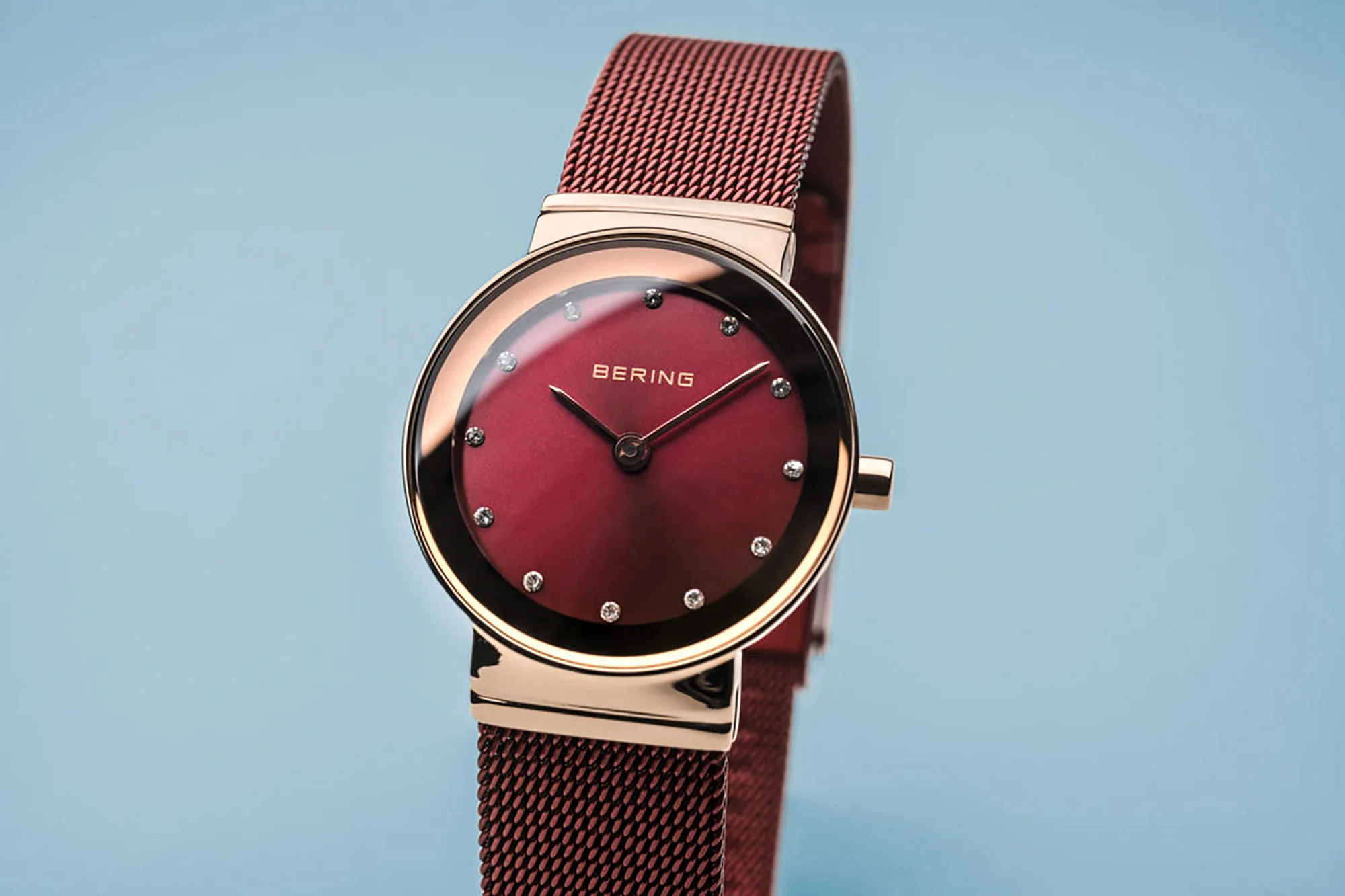 Bering 26mm Steel Mesh Quartz Watch 10126-363 - Image 2