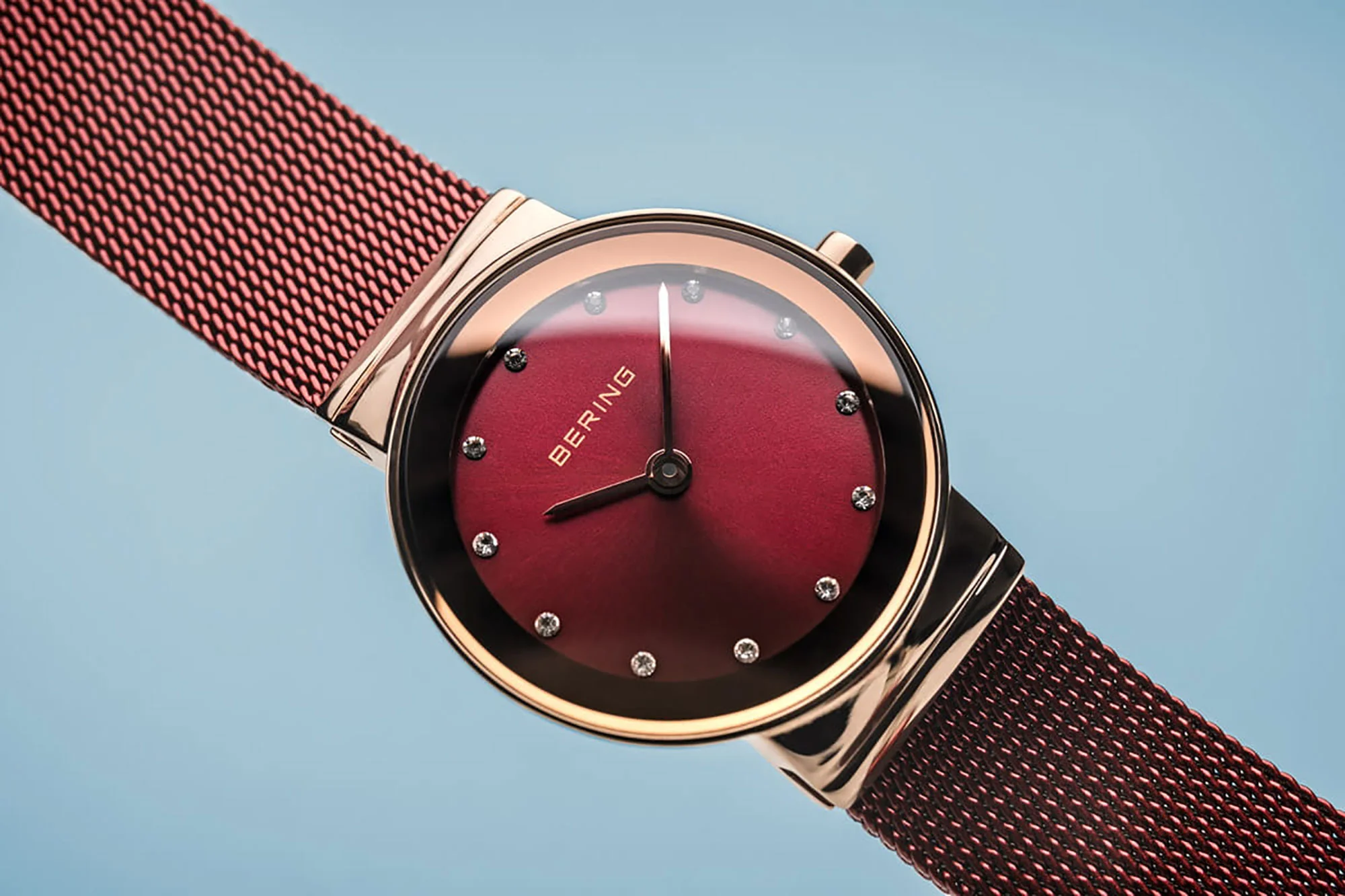 Bering 26mm Steel Mesh Quartz Watch 10126-363 - Image 3