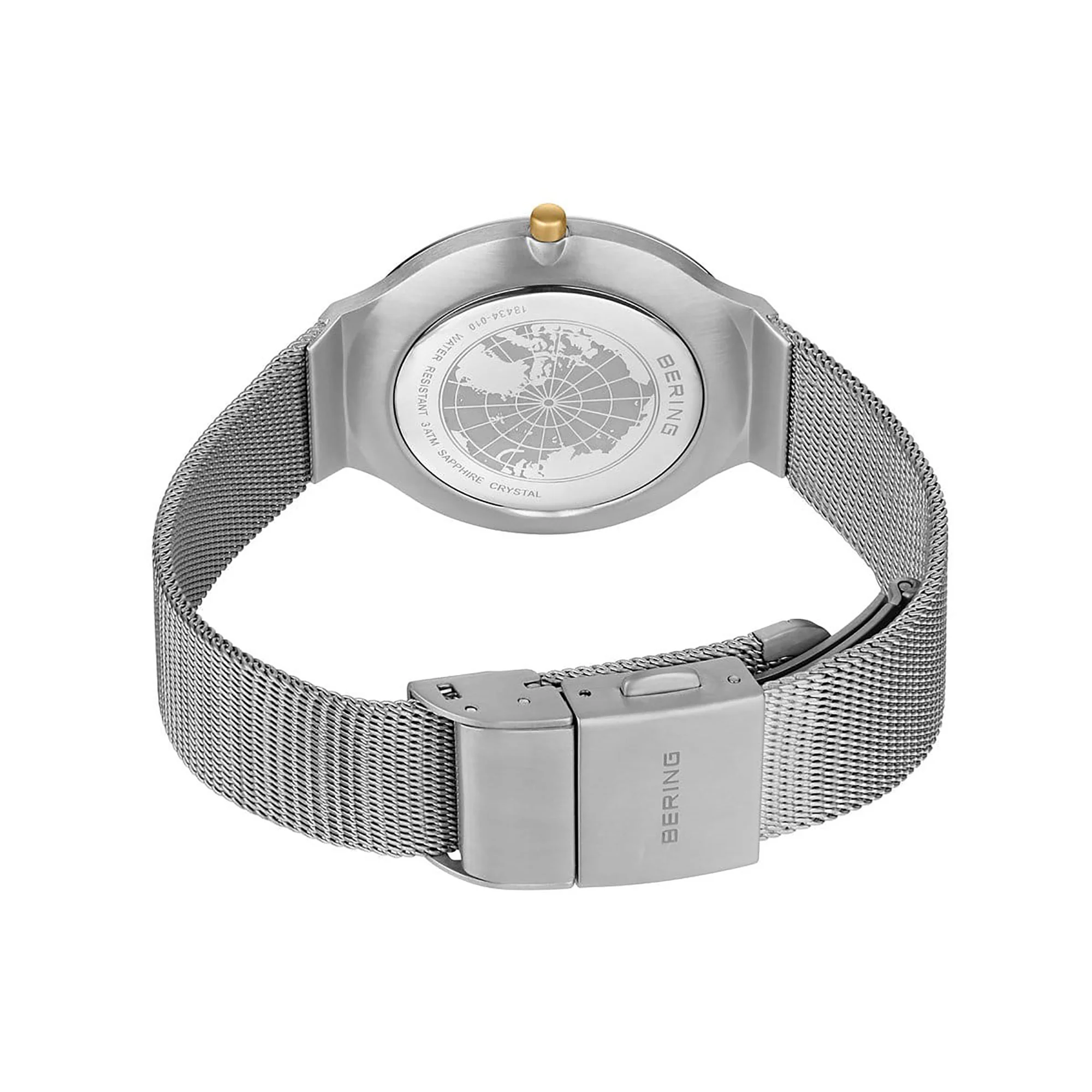 Bering 34mm Ultra Slim Polished Quartz Watch 18434-010 - Image 3