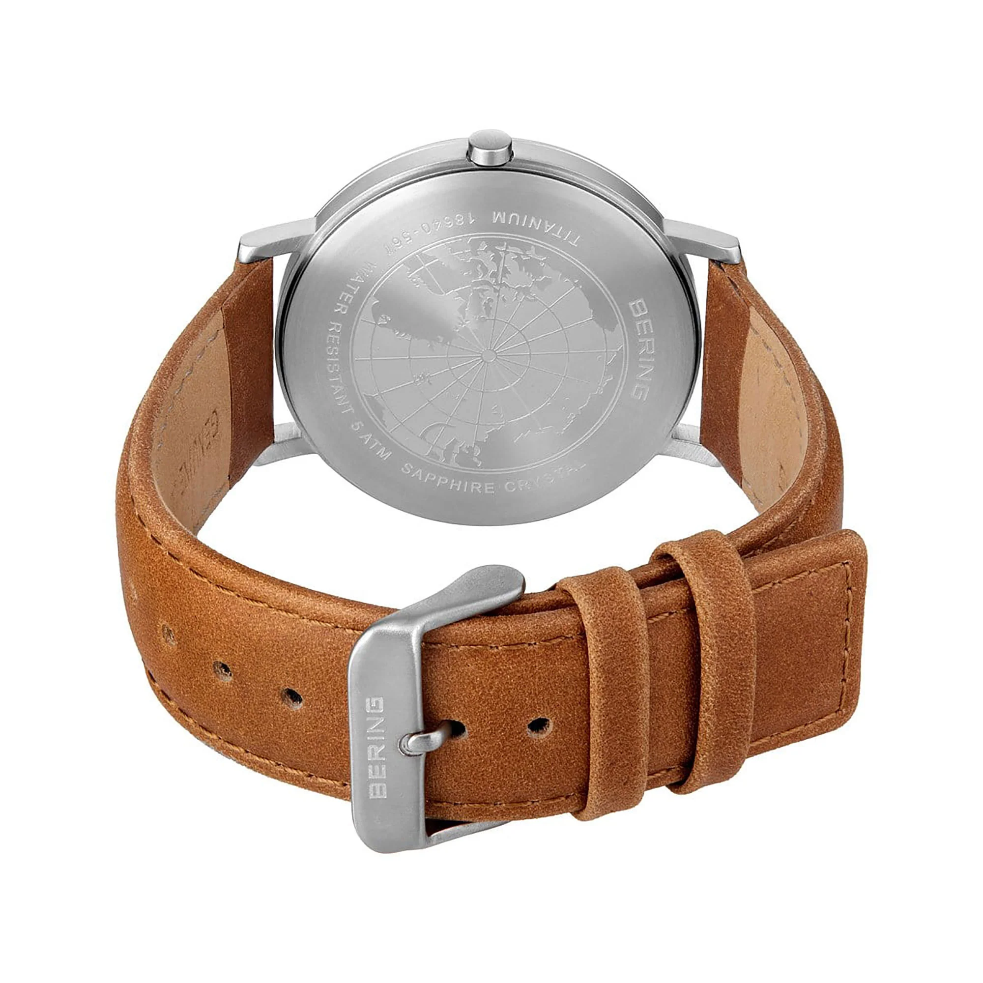 Bering 40mm Titanium Quartz Watch 18640-567 - Image 2
