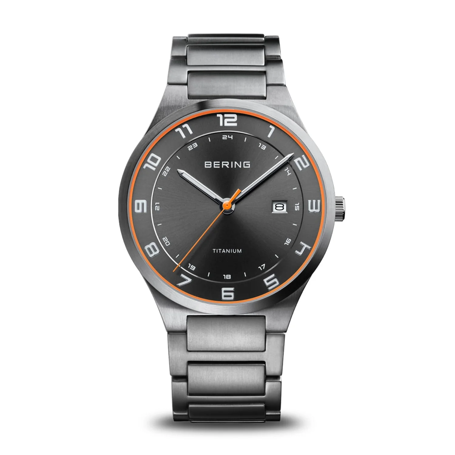 Bering Brushed Titamium Watch 15139-709