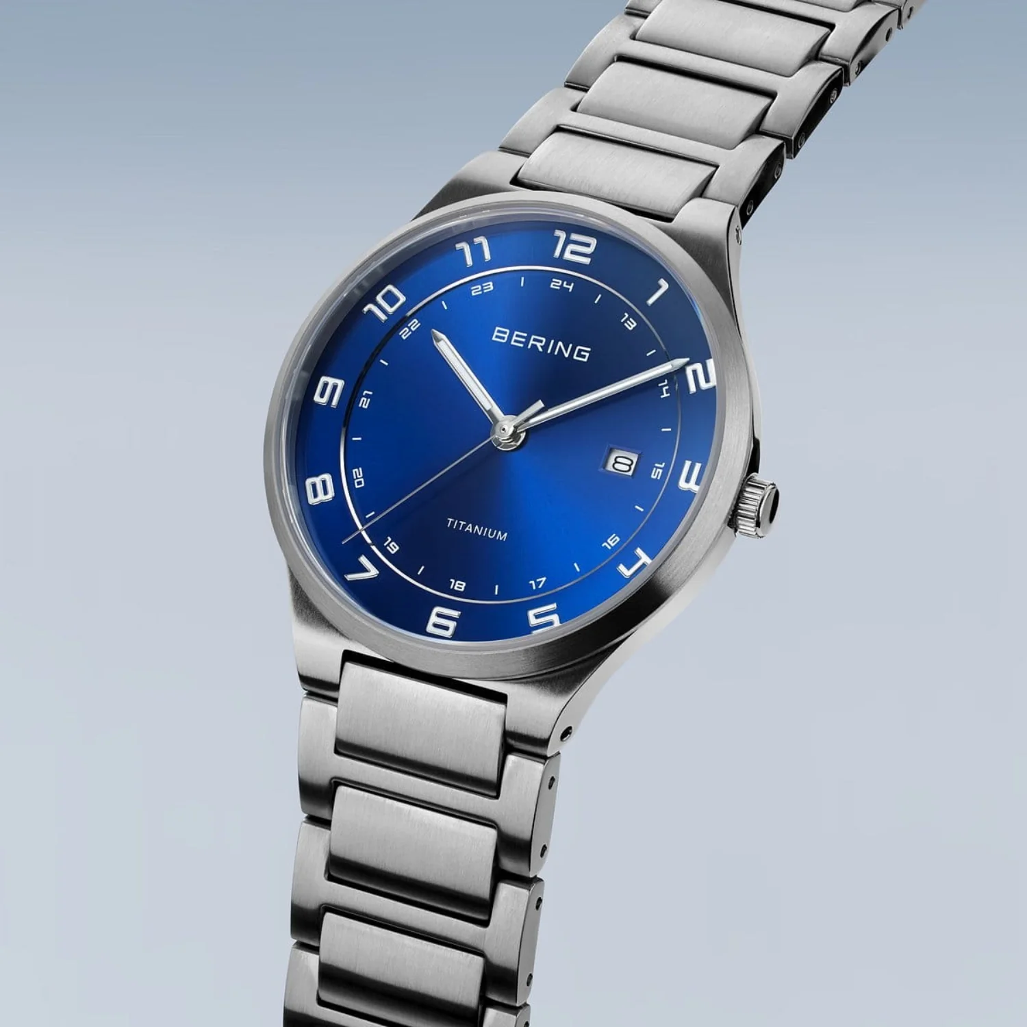 Bering Brushed Titanium Quartz Watch 15139-707 - Image 2