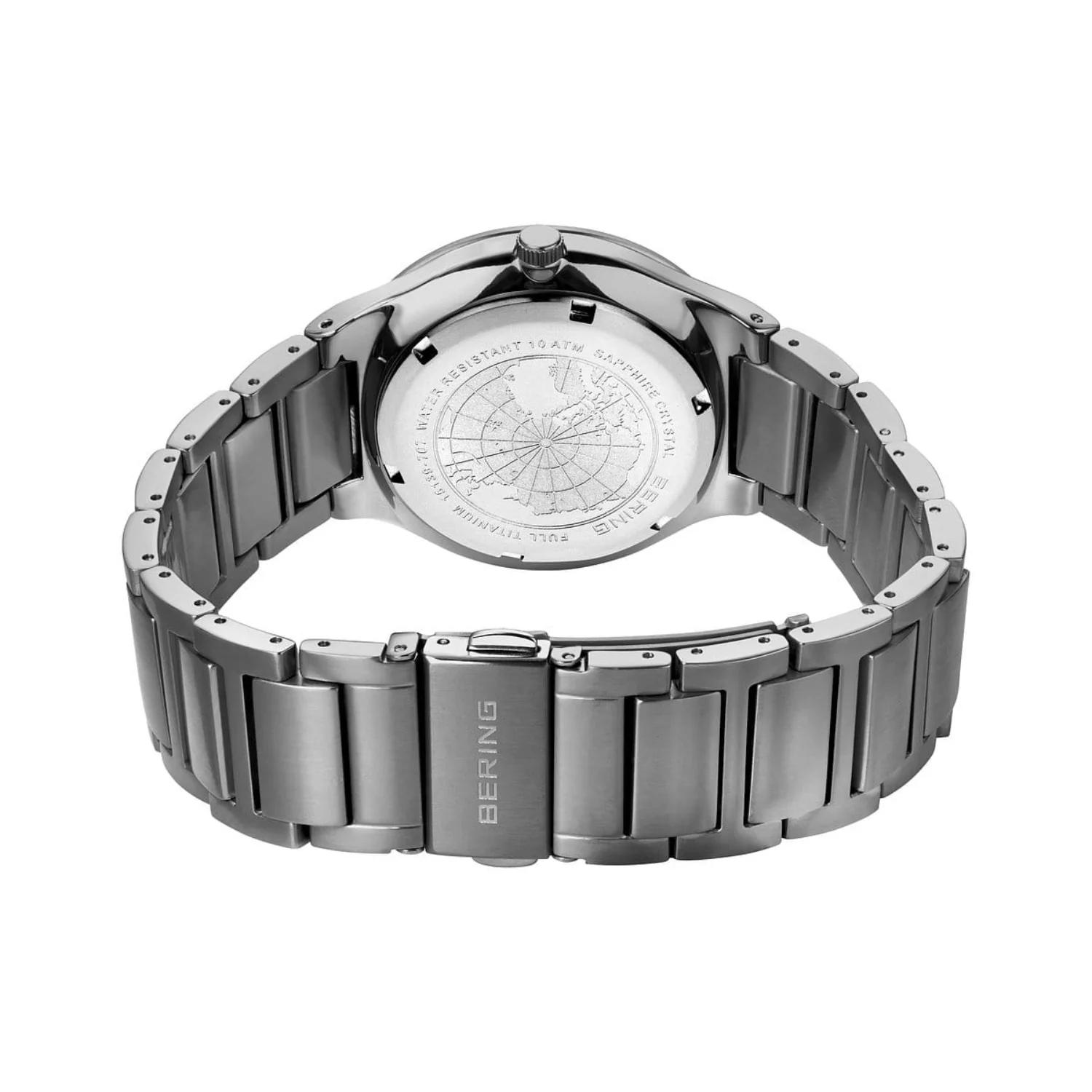 Bering Brushed Titanium Quartz Watch 15139-707 - Image 4