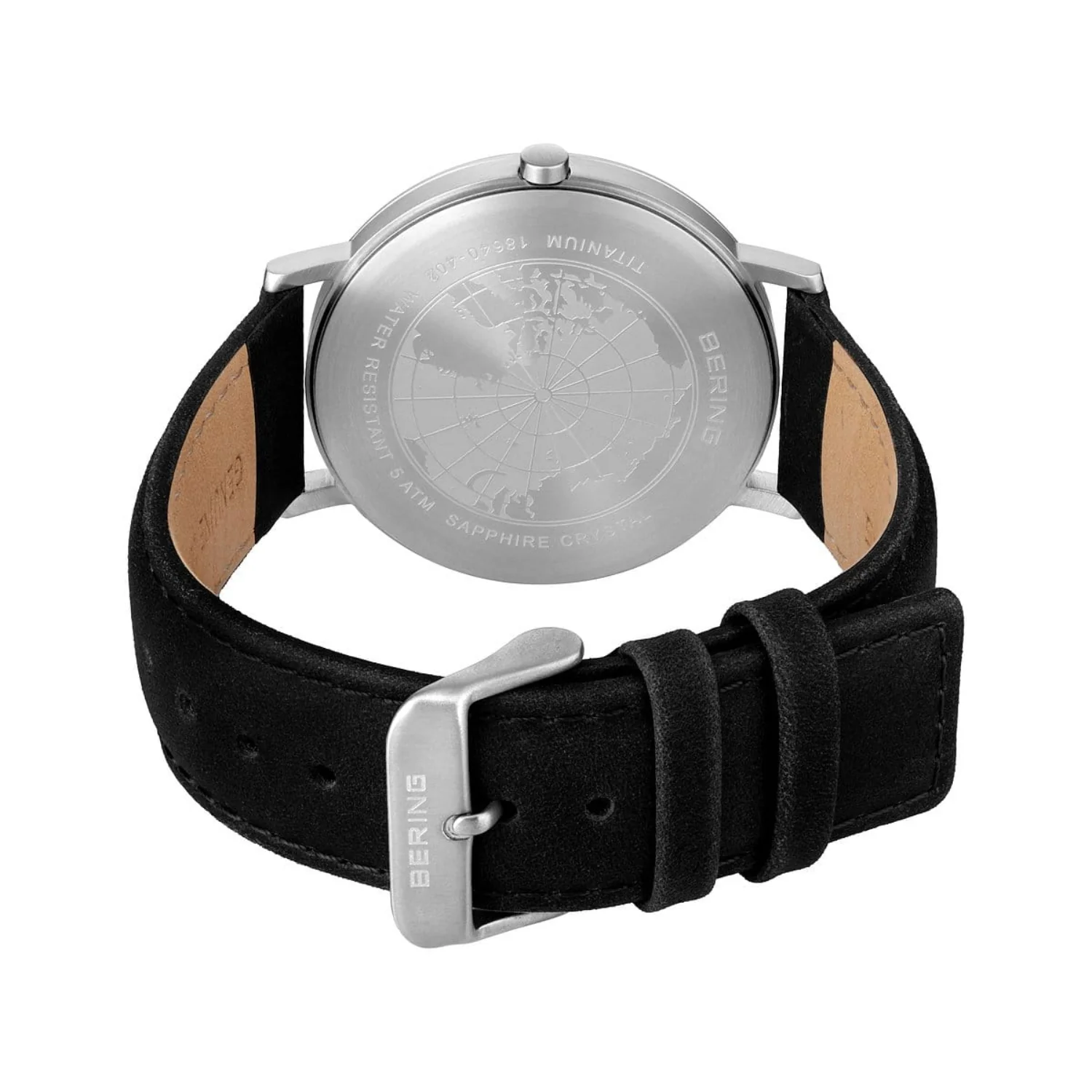 Bering Brushed Titanium Quartz Watch 18640-402 - Image 4