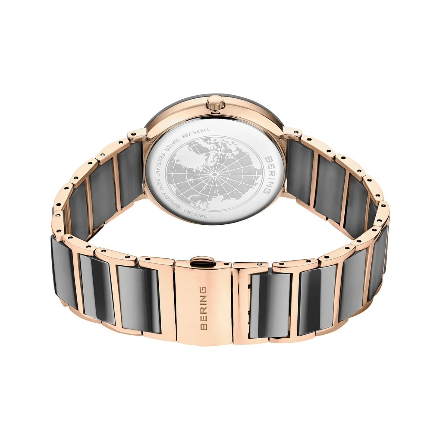 Bering Ceramic Rose Gold Plated Quartz Watch 11435-768 - Image 4