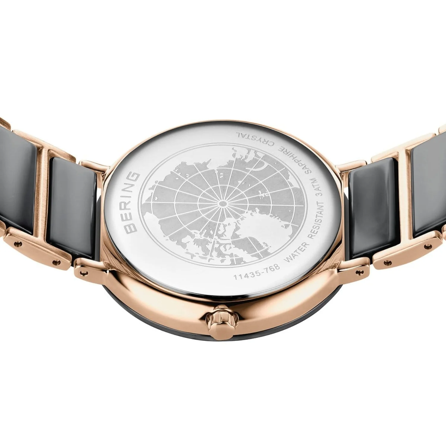 Bering Ceramic Rose Gold Plated Quartz Watch 11435-768 - Image 5