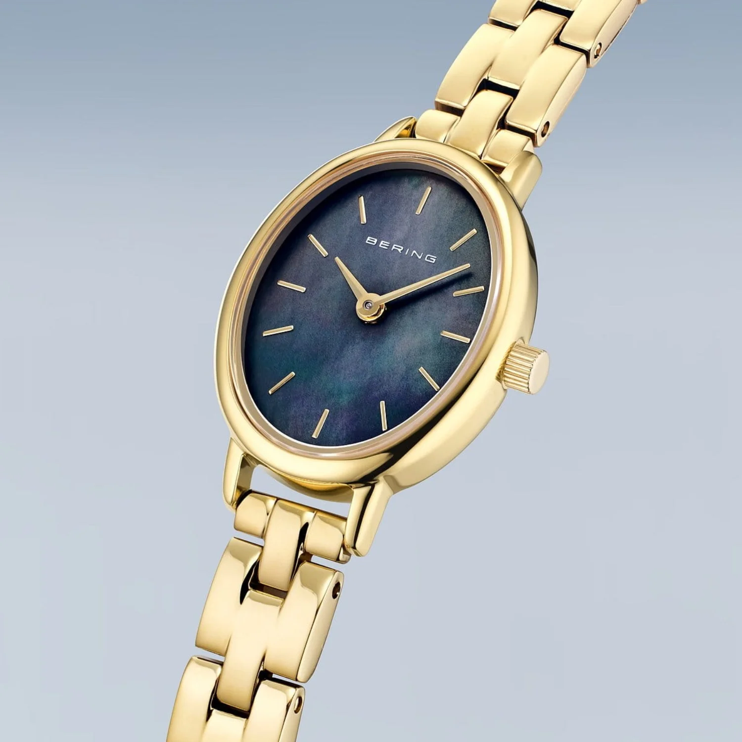 Bering Classic Oval Gold Plated Quartz Watch 11020-732 - Image 2