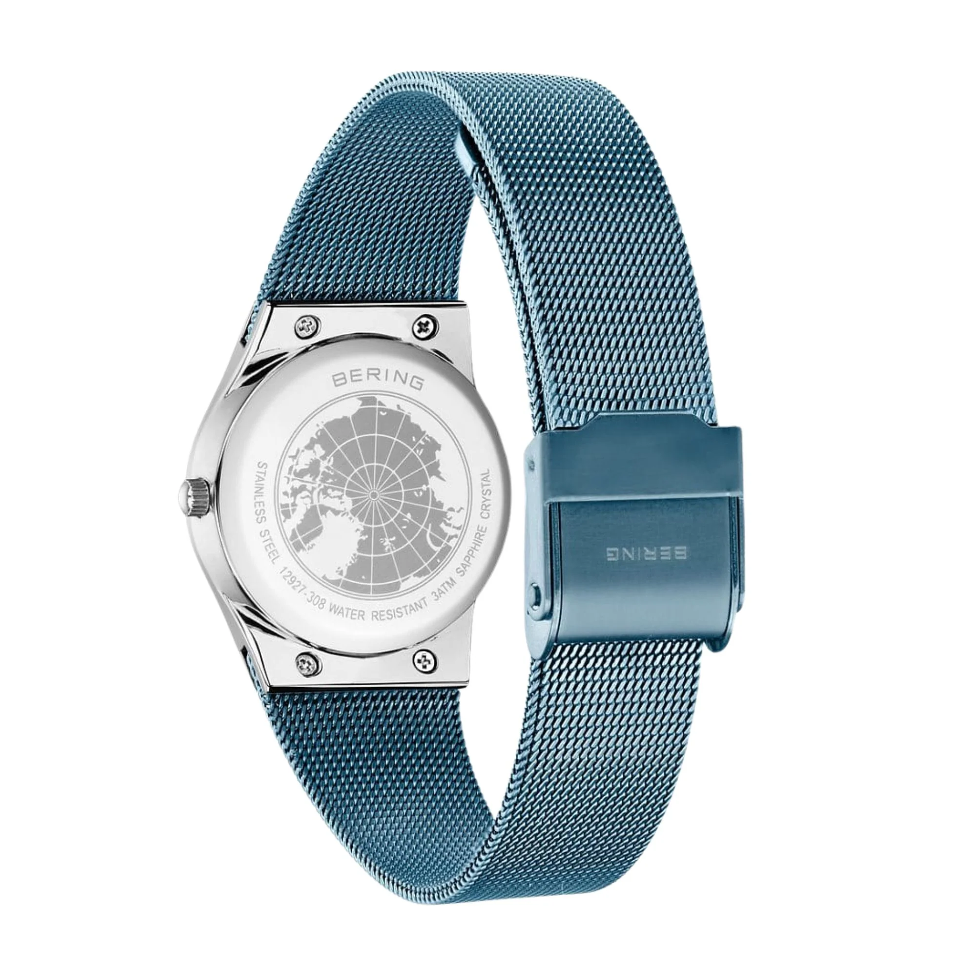 Bering Classic Polished Blue Crystal Quartz Watch 12927-308 - Image 4