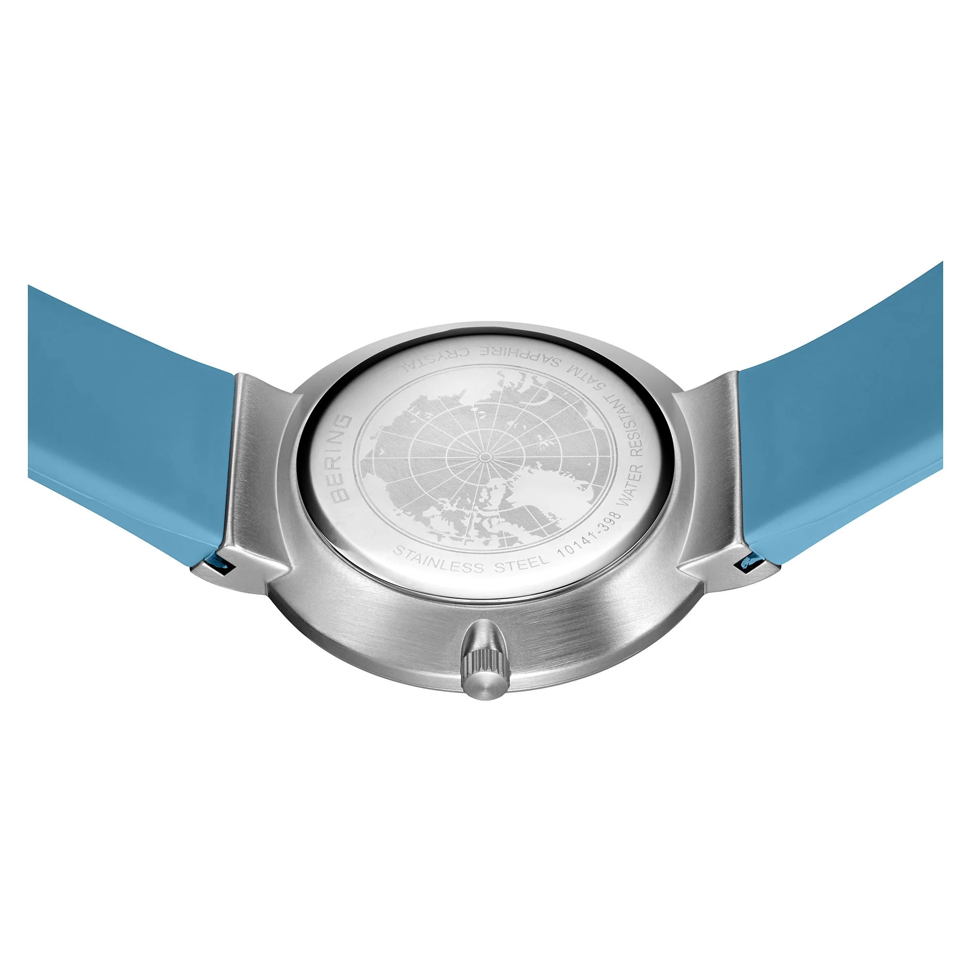Bering Classic Polished Blue Quartz Watch 10141-398 - Image 3