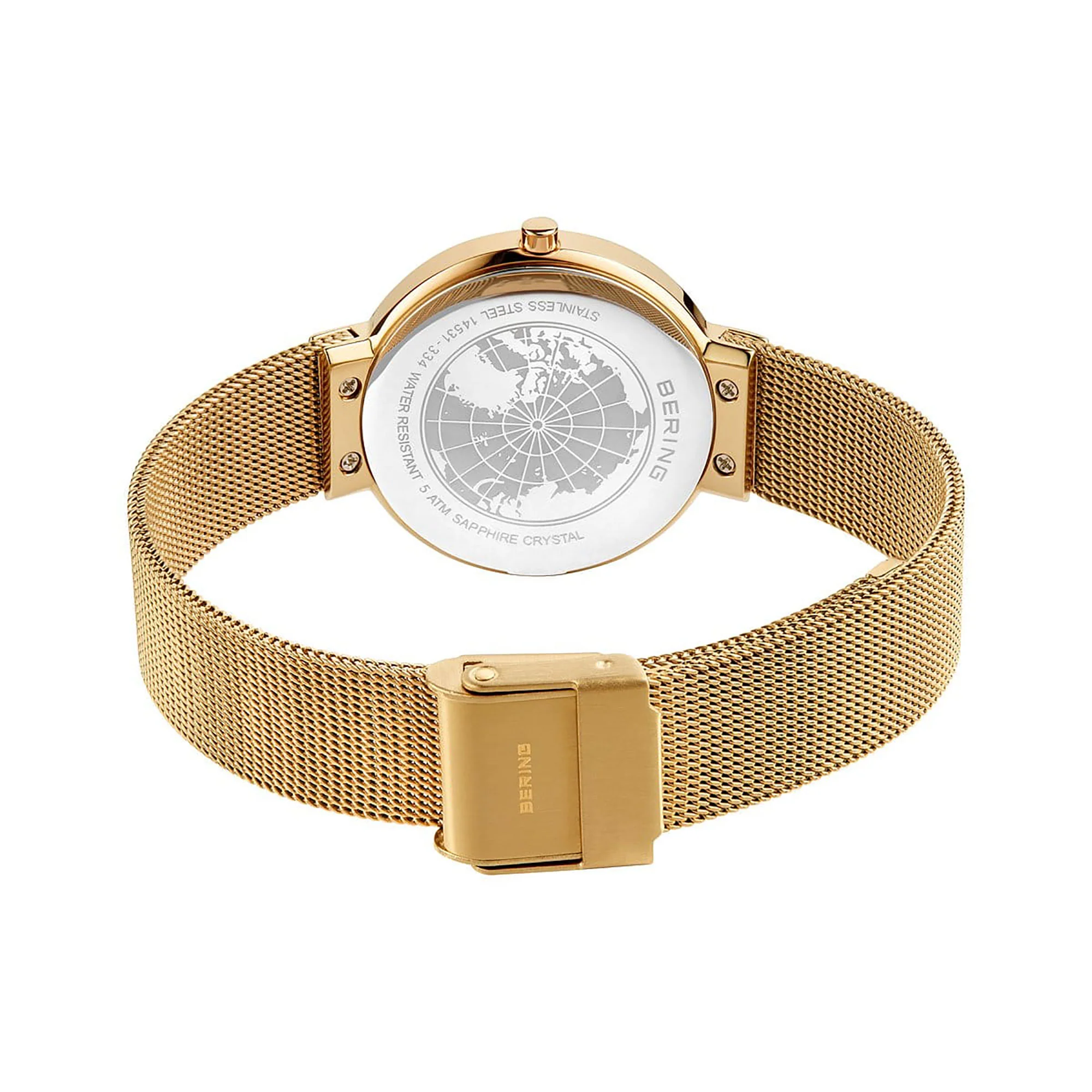 Bering Classic Polished Gold Quartz Watch 14531-334 - Image 3