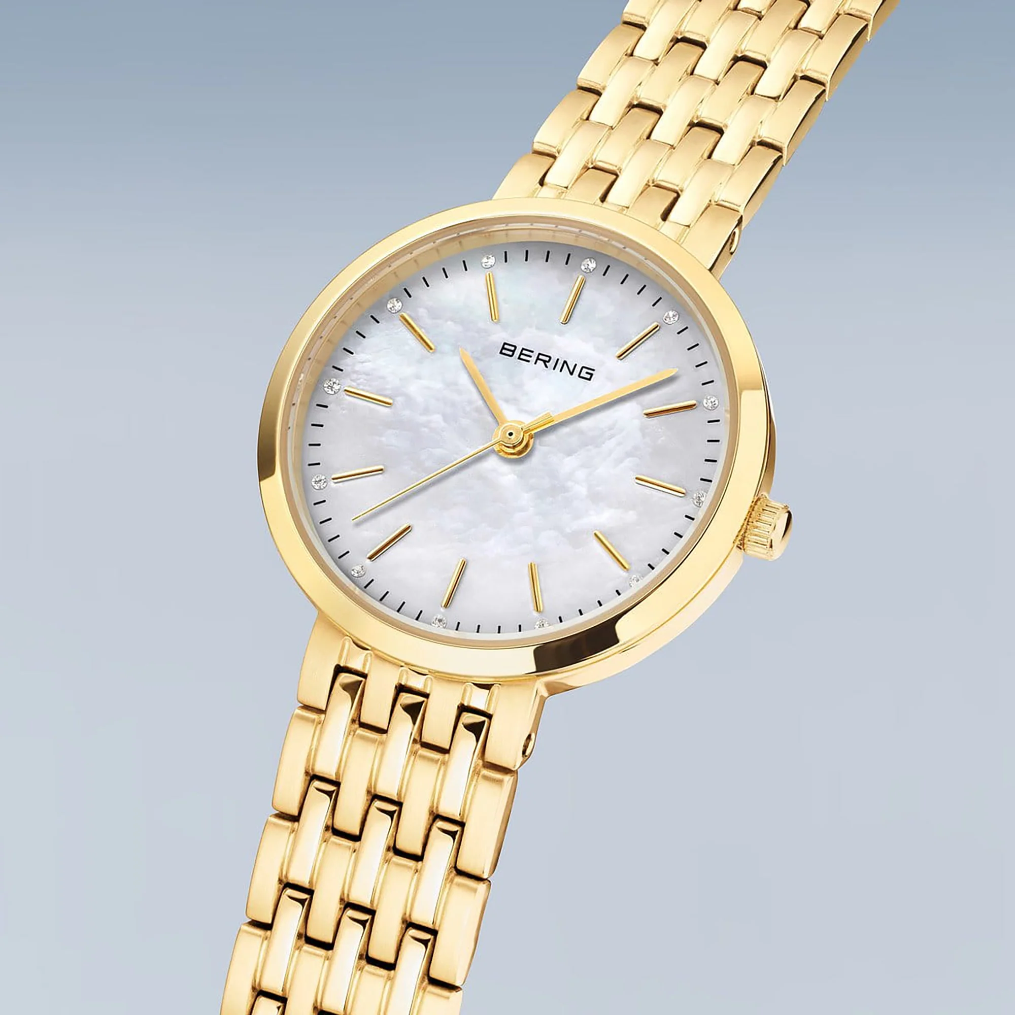 Bering Classic Polished Gold Quartz Watch 19126-734 - Image 2