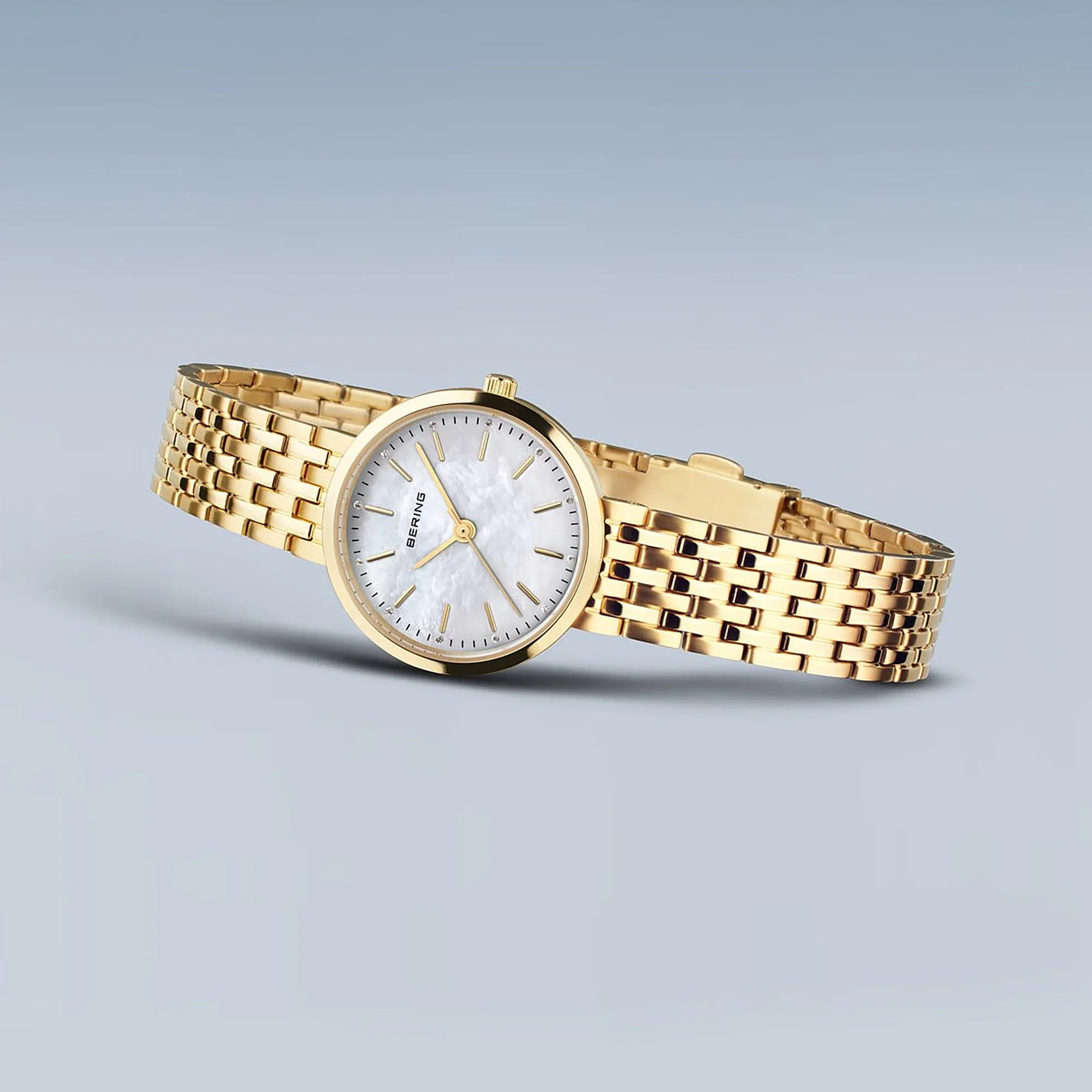 Bering Classic Polished Gold Quartz Watch 19126-734 - Image 3