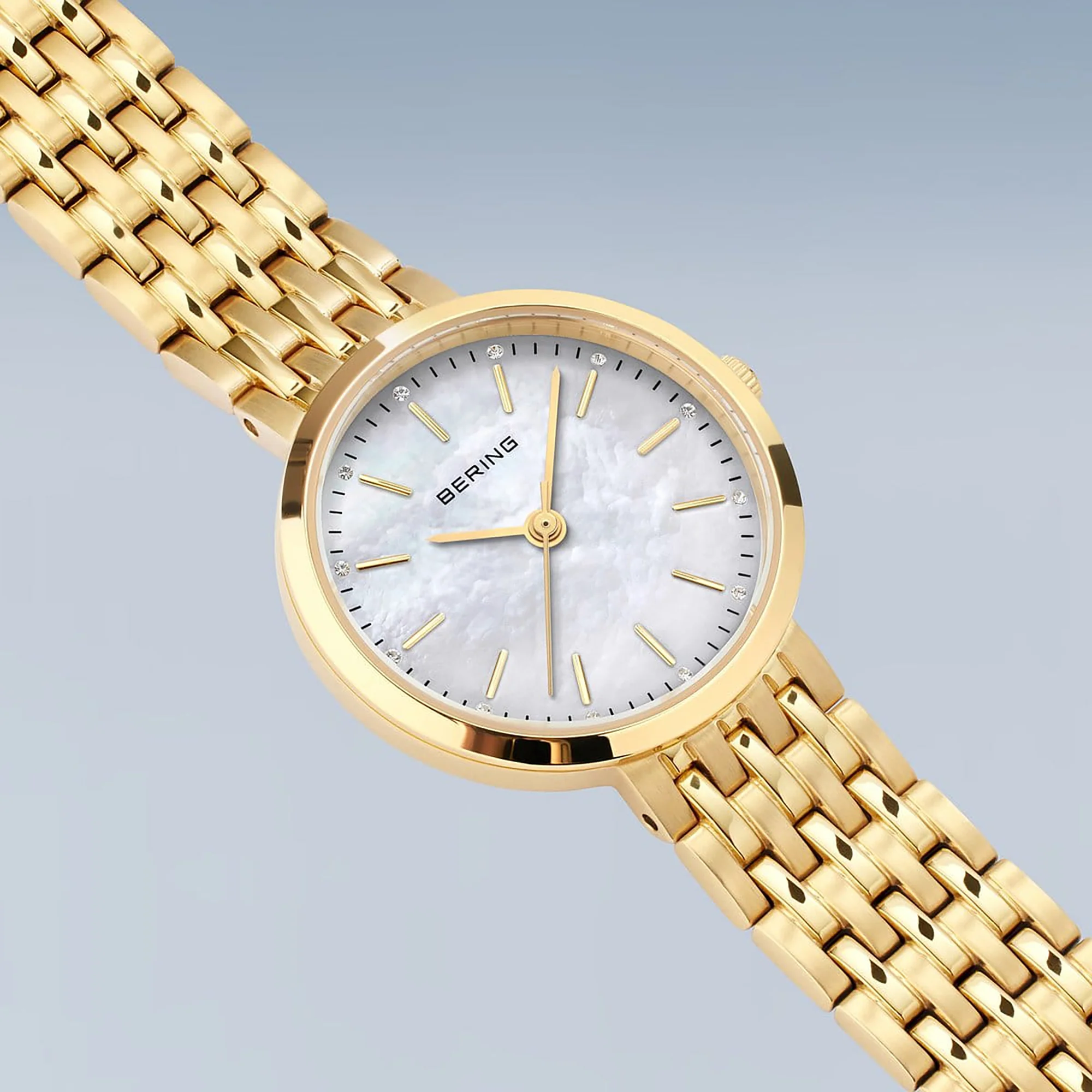 Bering Classic Polished Gold Quartz Watch 19126-734 - Image 4