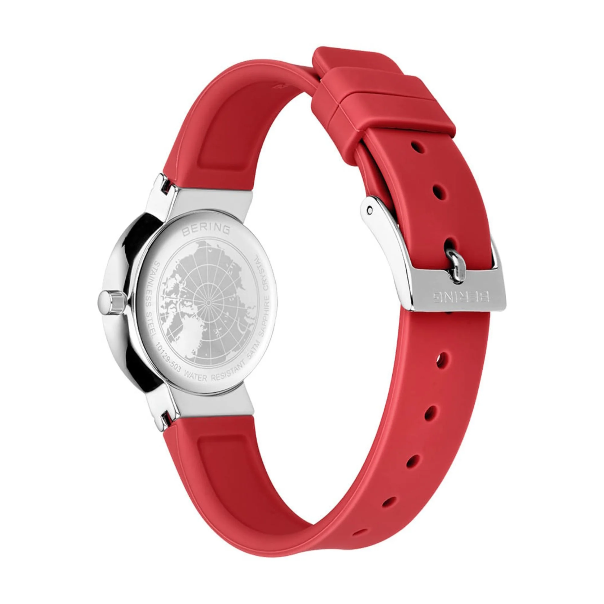 Bering Classic Polished Red Quartz Watch 10129-503 - Image 3