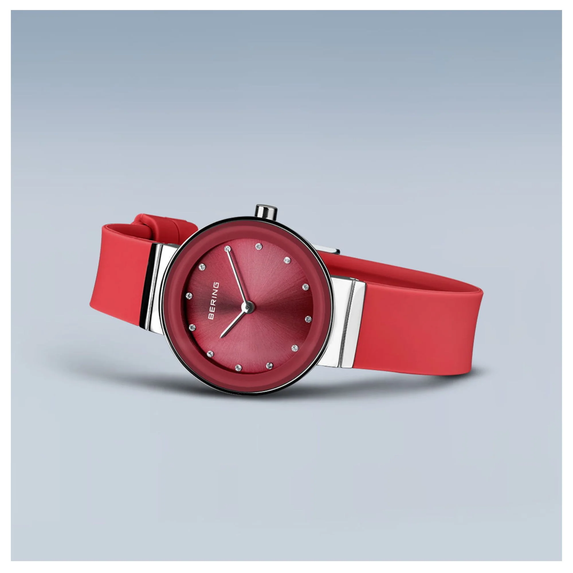 Bering Classic Polished Red Quartz Watch 10129-503 - Image 4