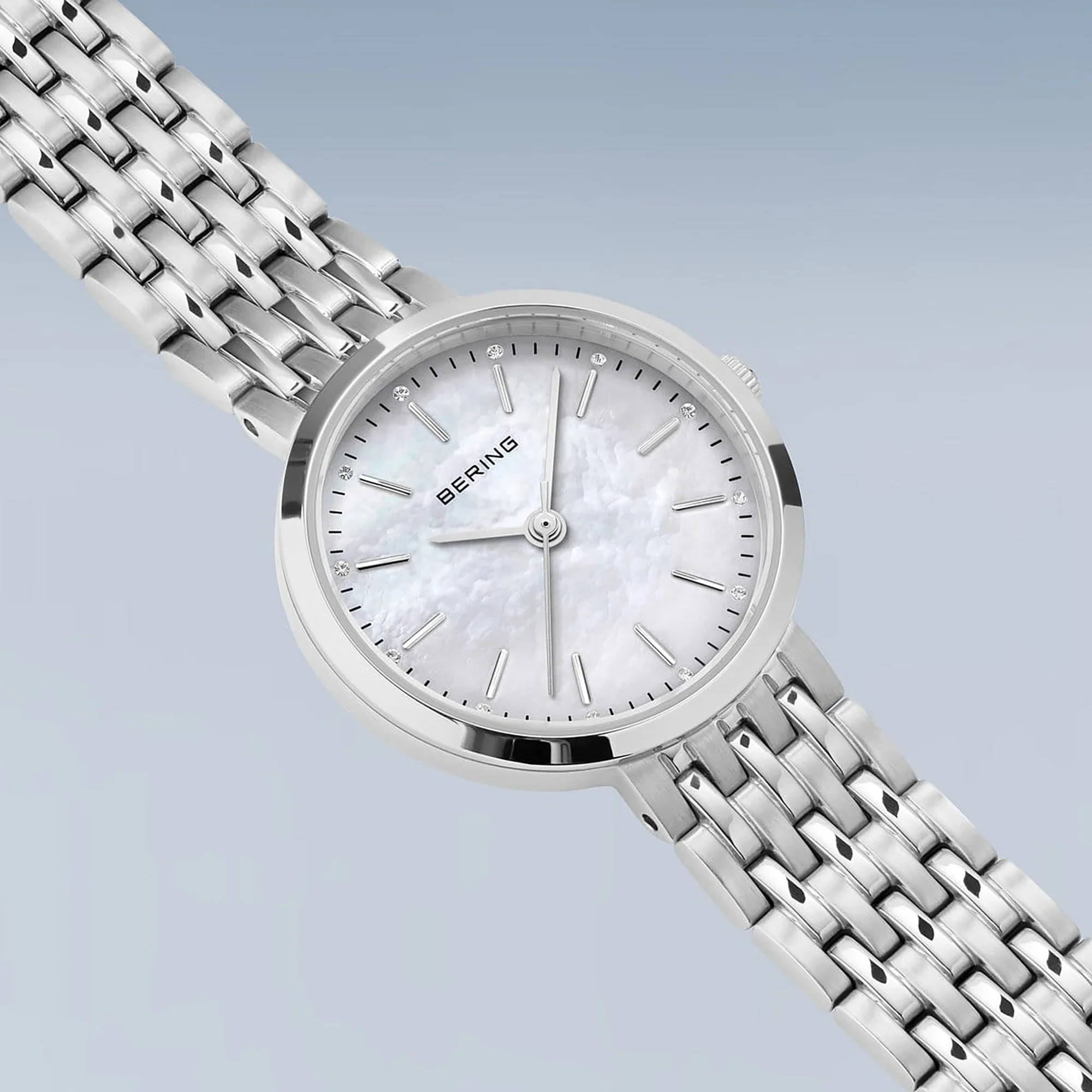 Bering Classic Polished Silver Quartz Watch 19126-700 - Image 2