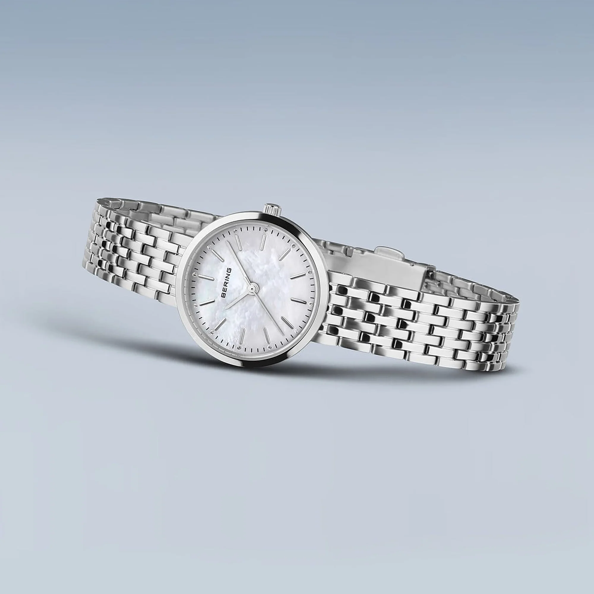 Bering Classic Polished Silver Quartz Watch 19126-700 - Image 3