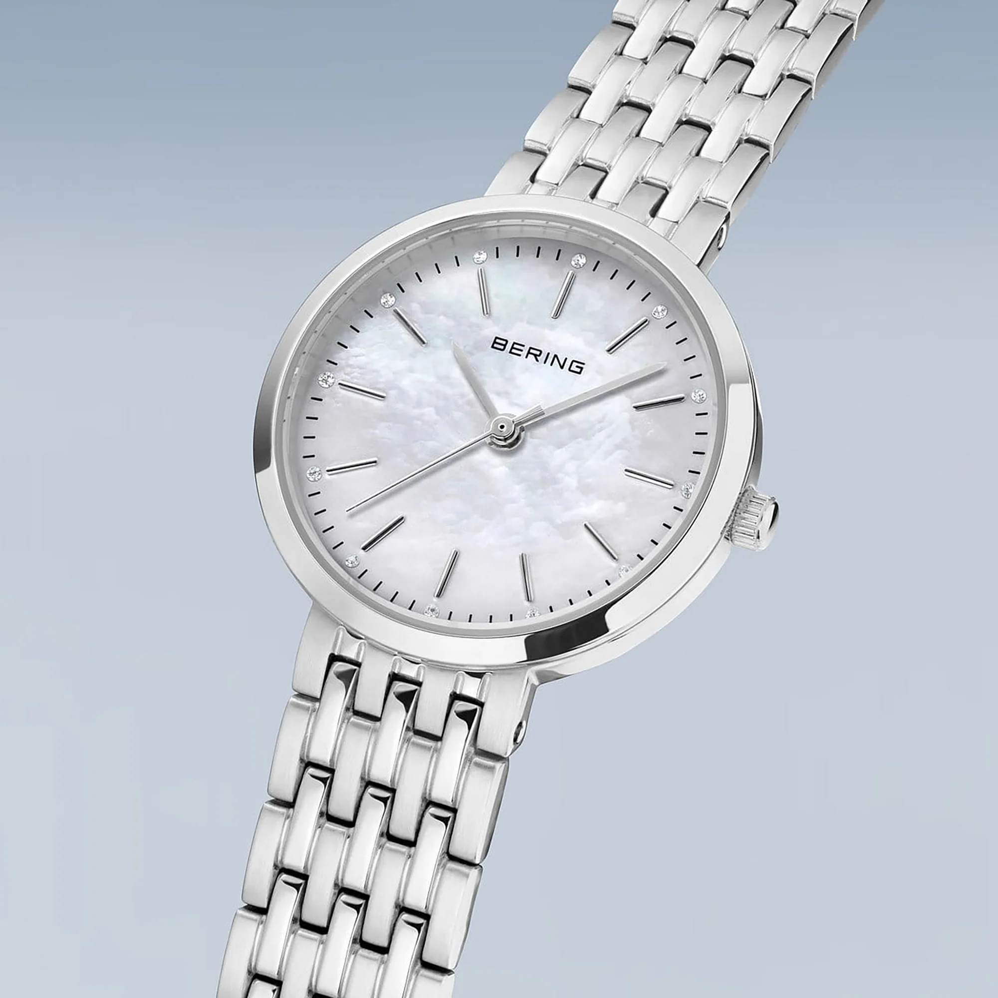 Bering Classic Polished Silver Quartz Watch 19126-700 - Image 4