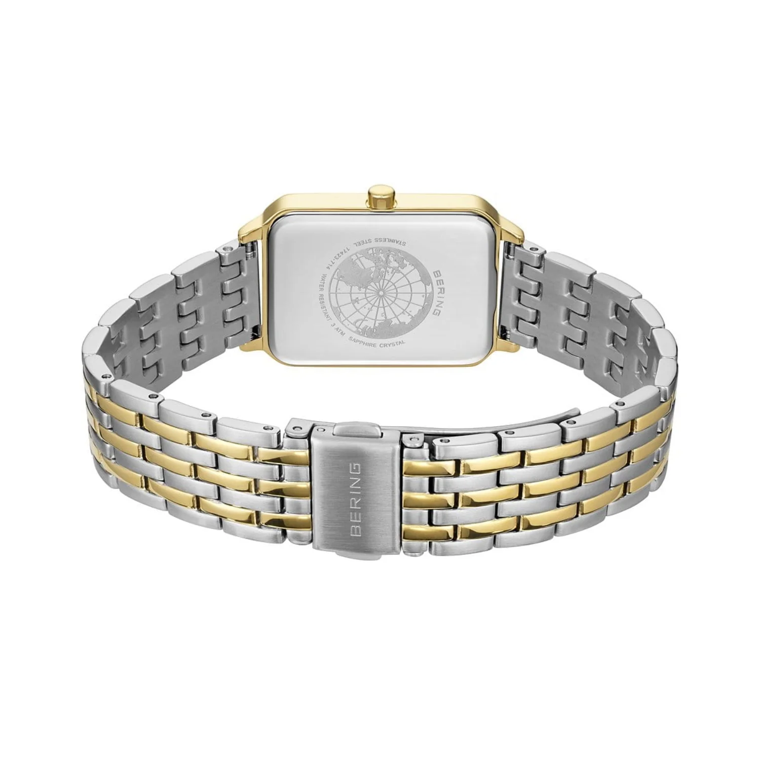 Bering Classic Rectangular Gold Plated Quartz Watch 17423-714 - Image 4