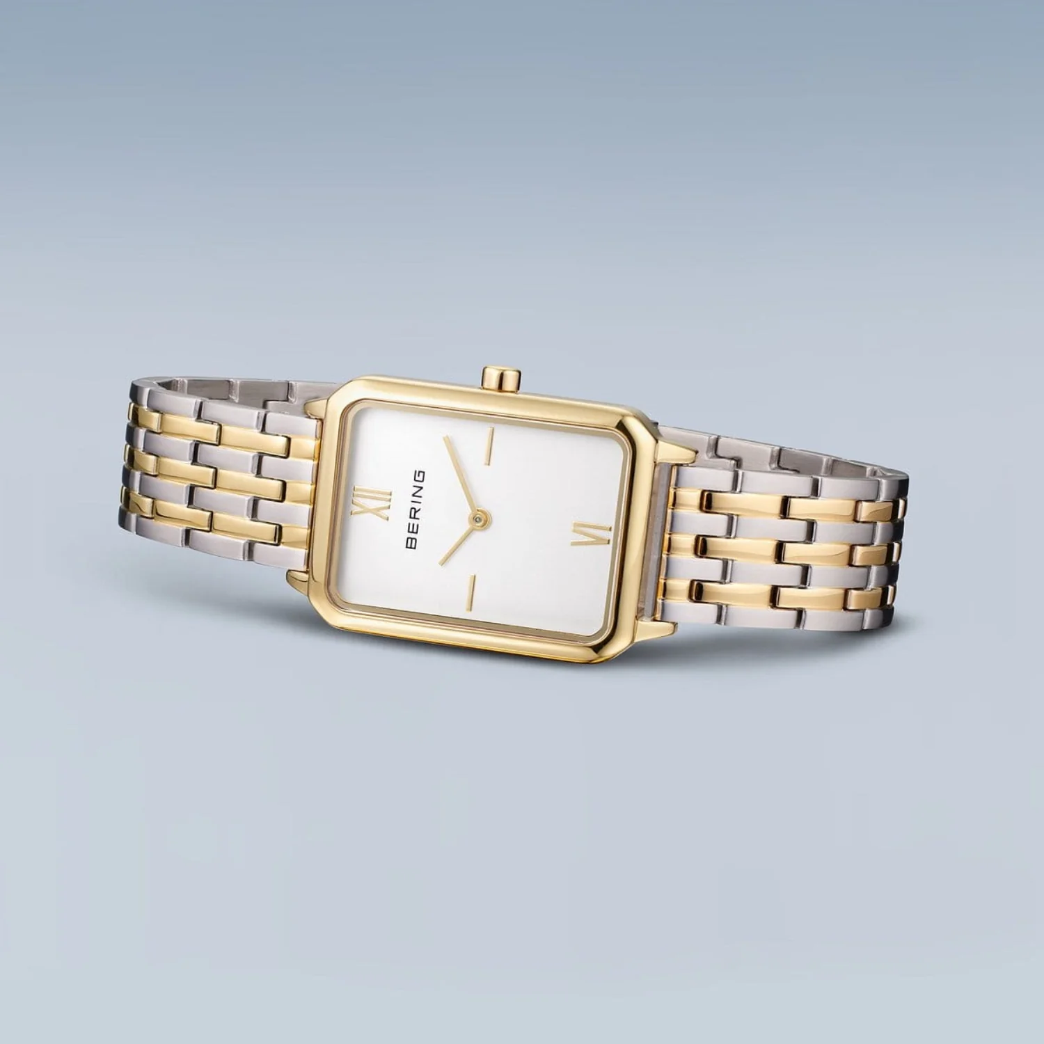 Bering Classic Rectangular Gold Plated Quartz Watch 17423-714 - Image 6