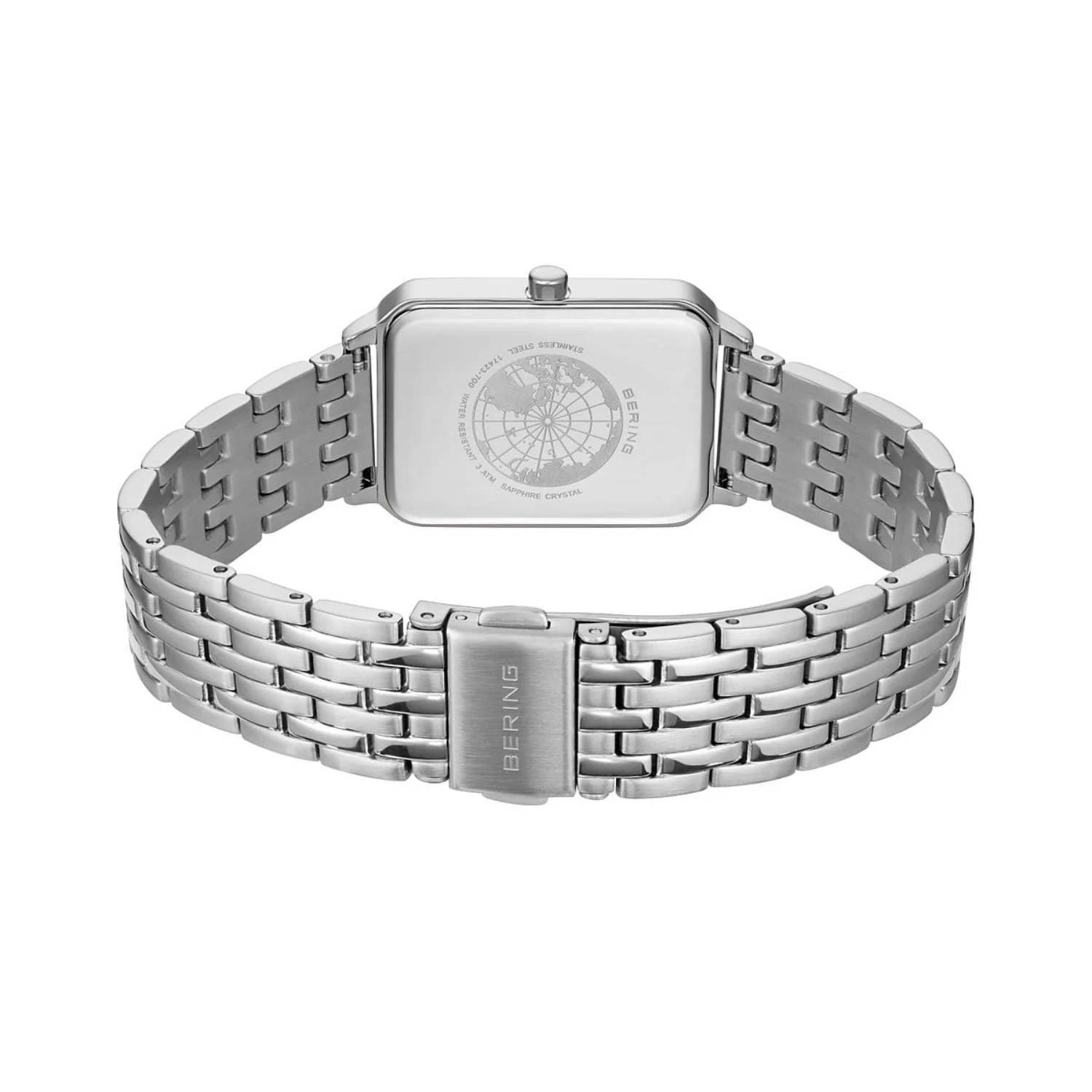 Bering Rectuangular Polished Quartz Watch 17423-700 - Image 4