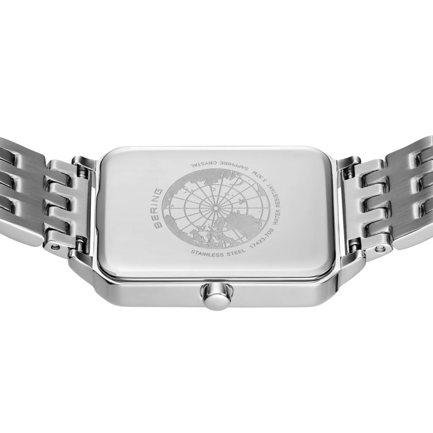 Bering Rectuangular Polished Quartz Watch 17423-700 - Image 5