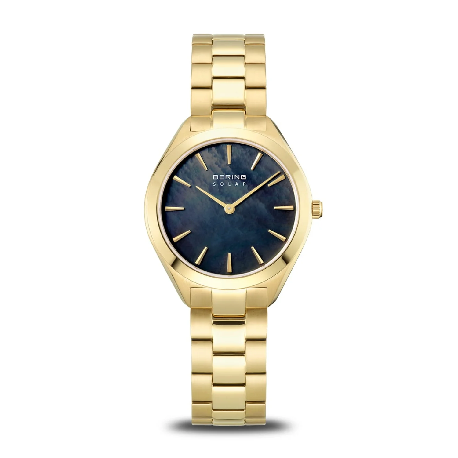 Bering Slim Black Mother of Pearl Solar Watch 17331-732
