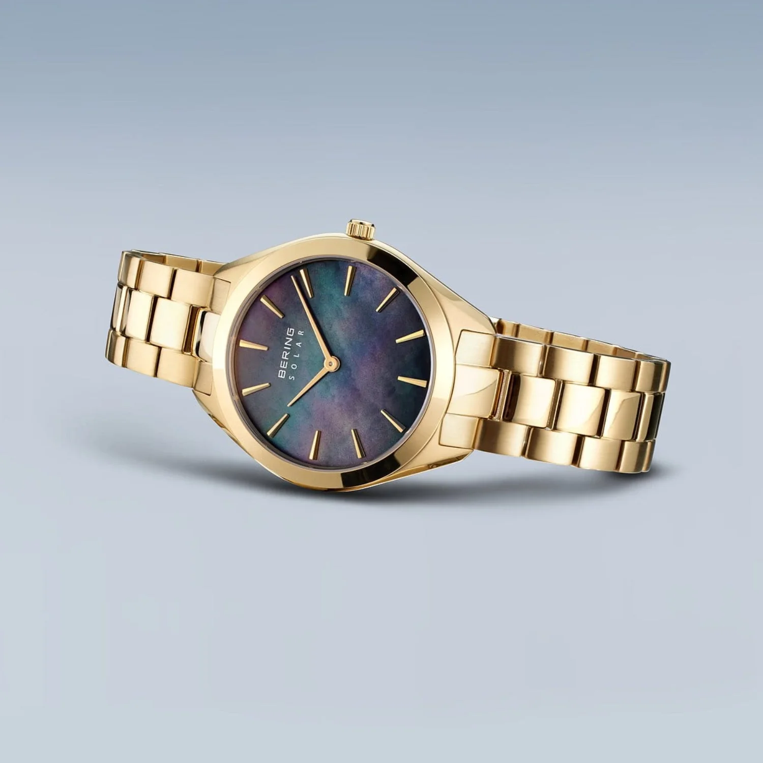 Bering Slim Black Mother of Pearl Solar Watch 17331-732 - Image 6