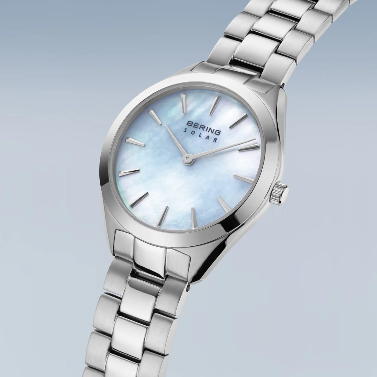 Bering Slim Blue Mother of Pearl Solar Watch 17331-707 - Image 2